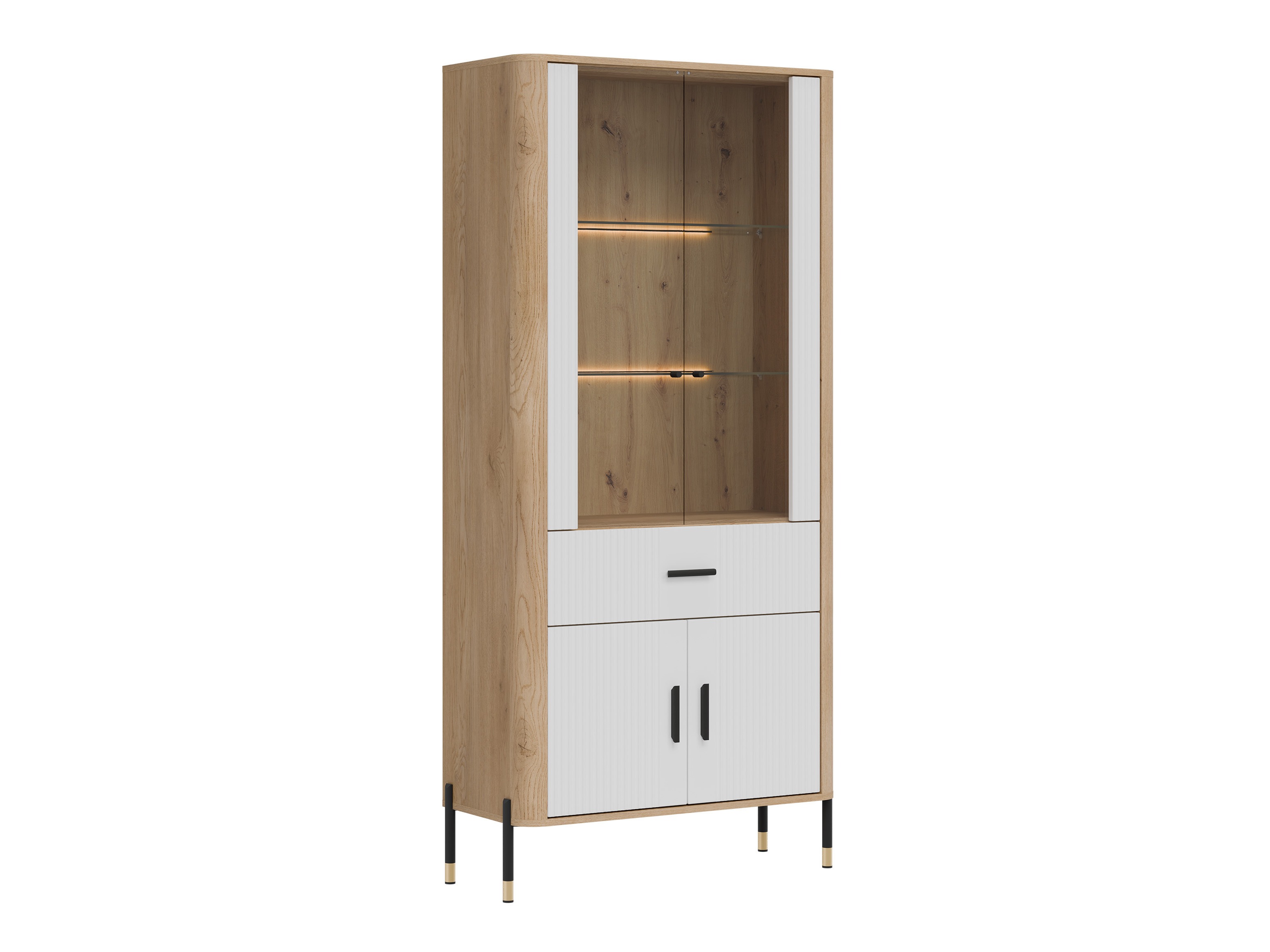 Boekenkast Flosora 129 (Wit)