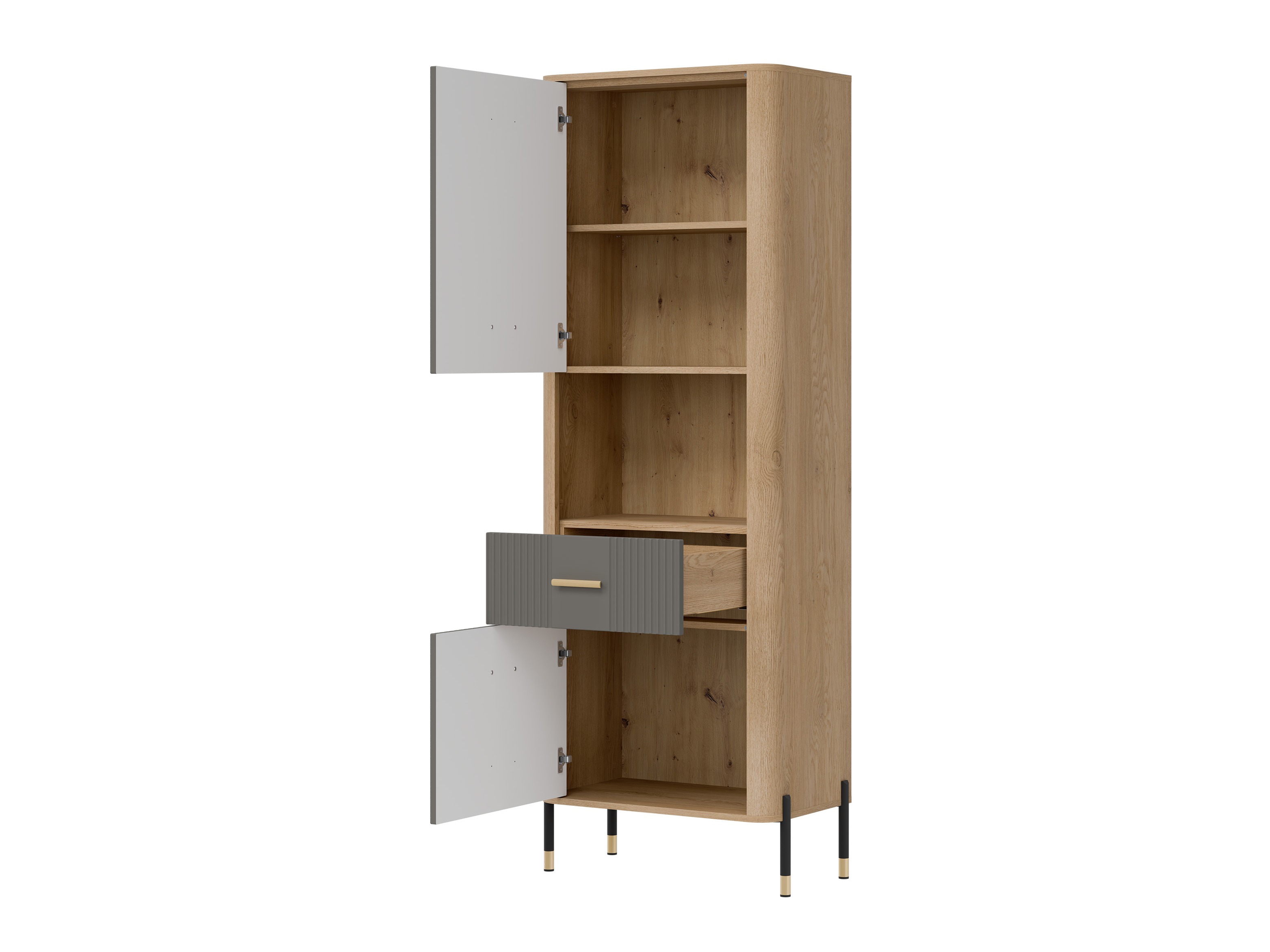 Boekenkast Flosora 131 (Grijs)