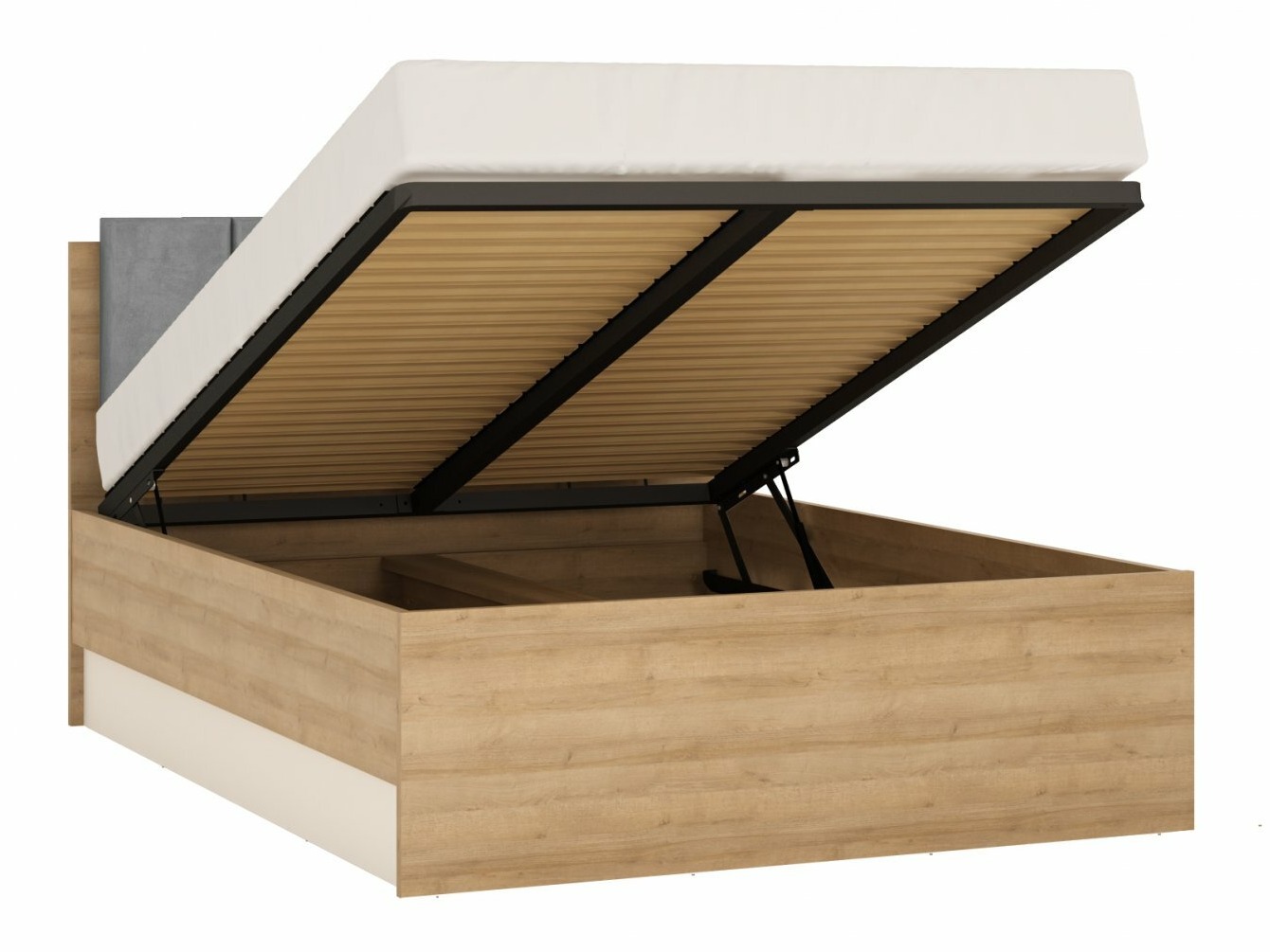 Slaapkamerset Feldeli 122 (Riviera eiken + Glanzend wit)