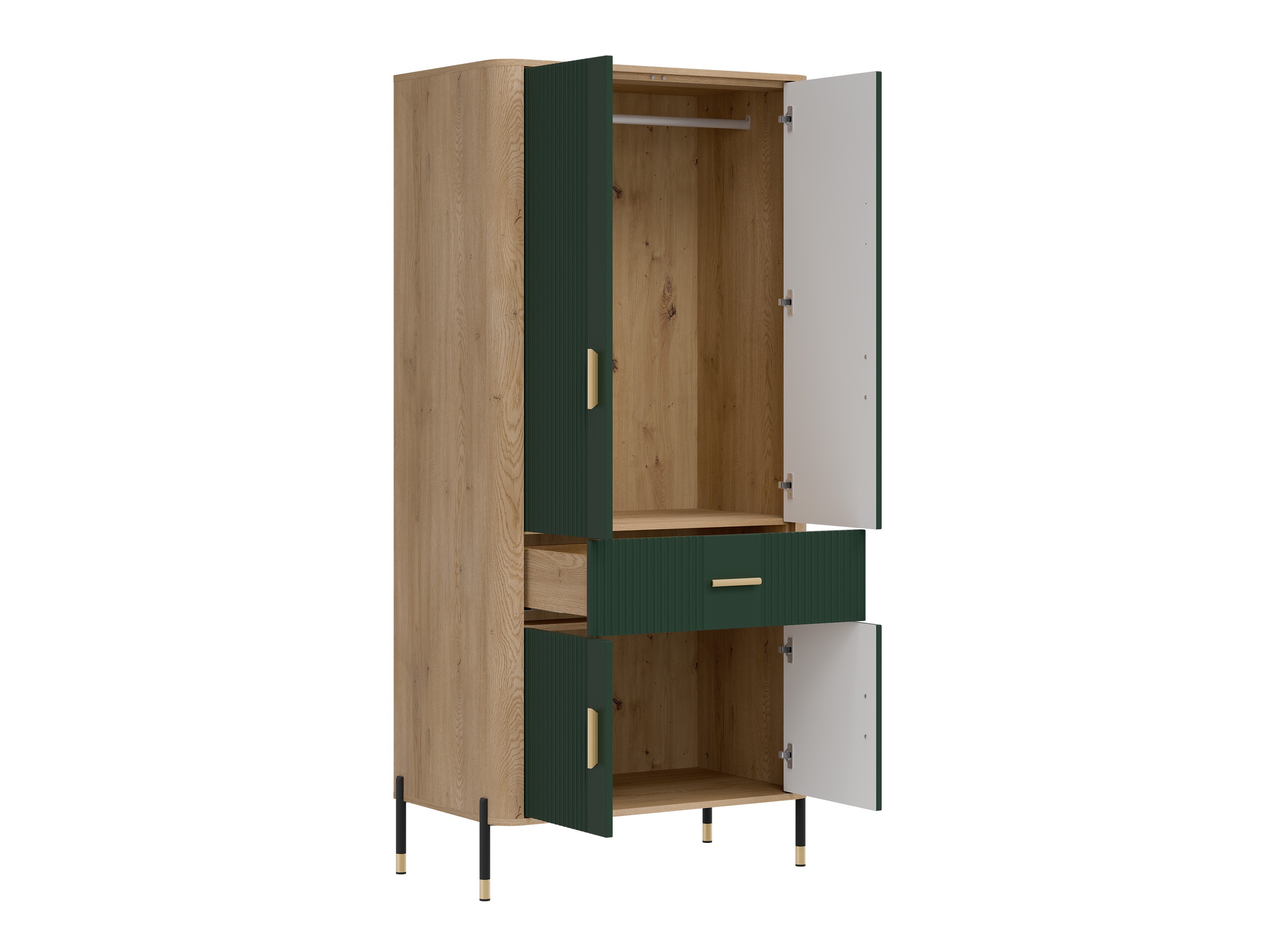 Kledingkast Flosora 133 (Groen)