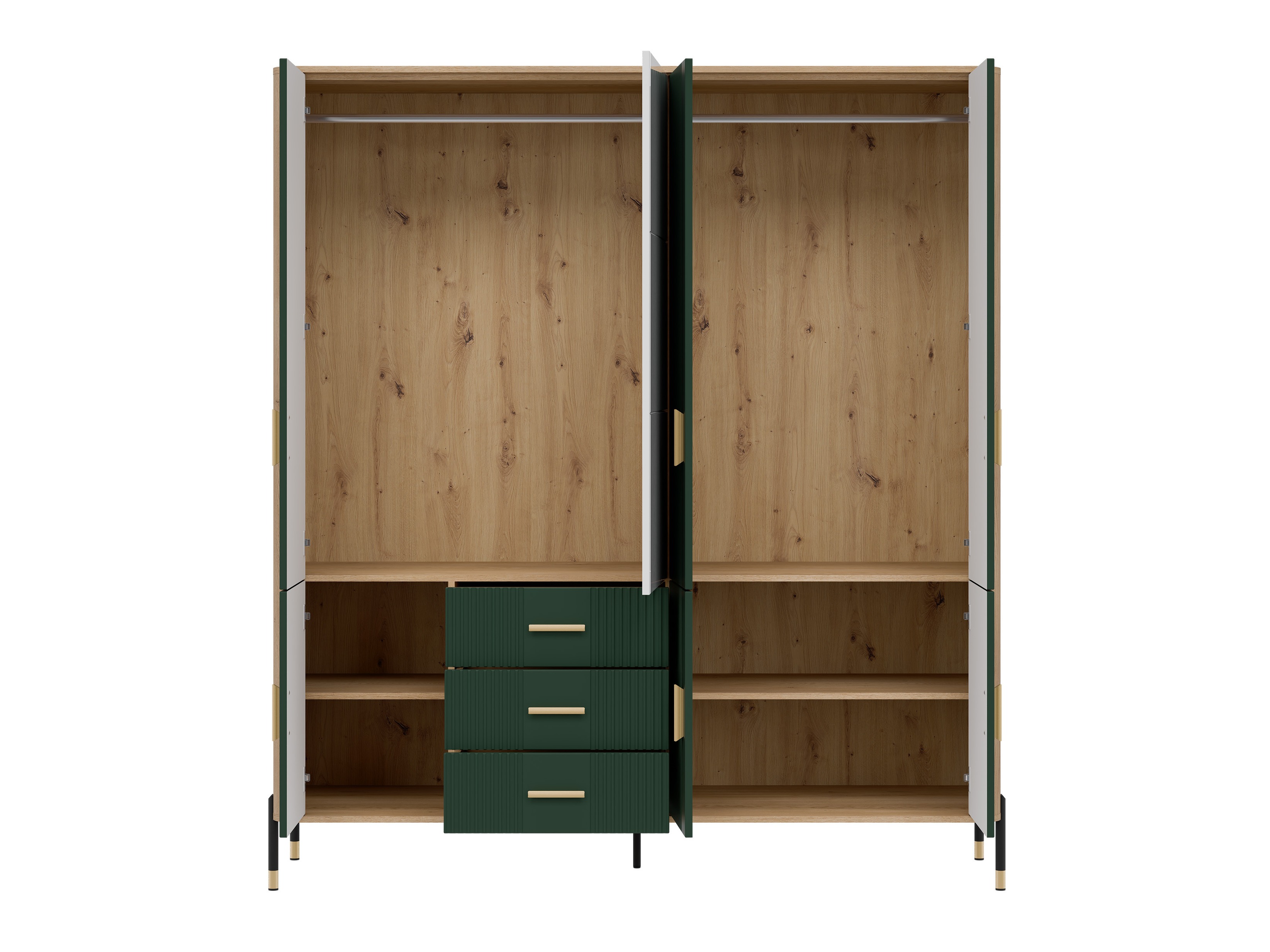 Kledingkast Flosora 135 (Groen)