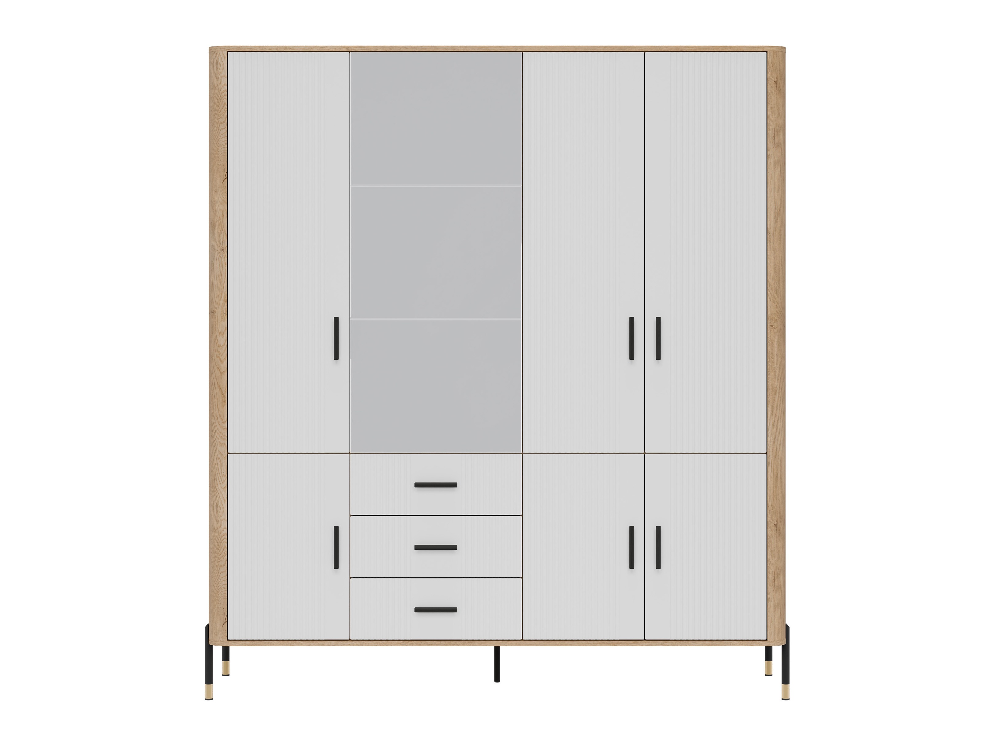 Kledingkast Flosora 135 (Wit)