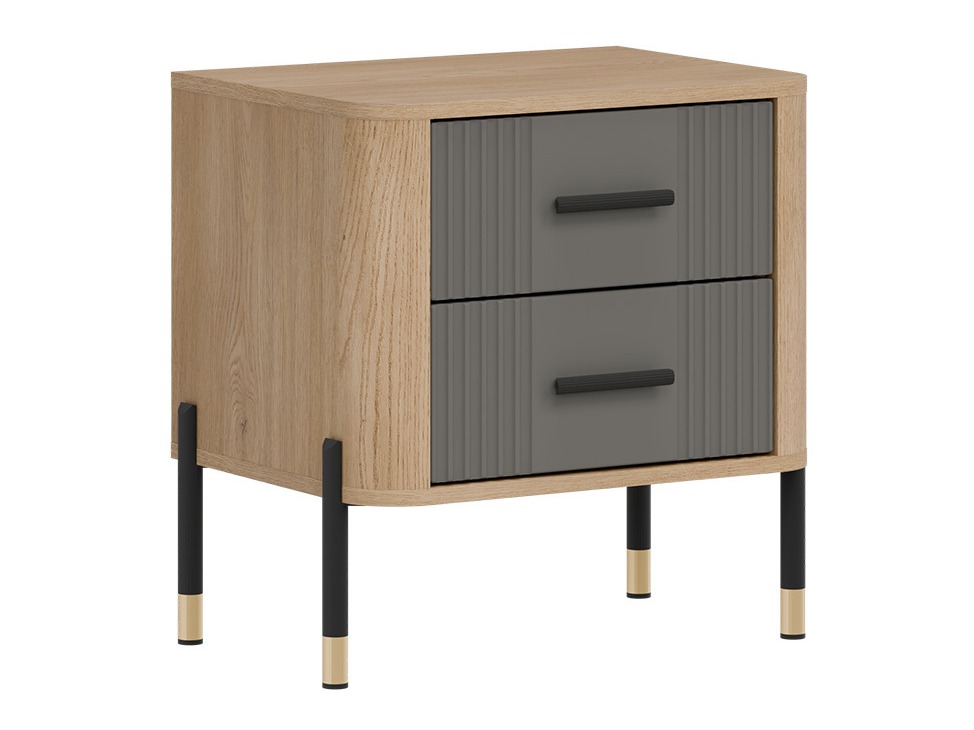 Nachtkastje Flosora 140 (Grijs)