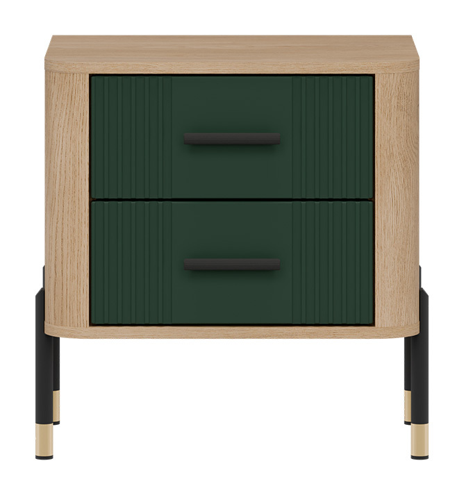 Nachtkastje Flosora 140 (Groen)