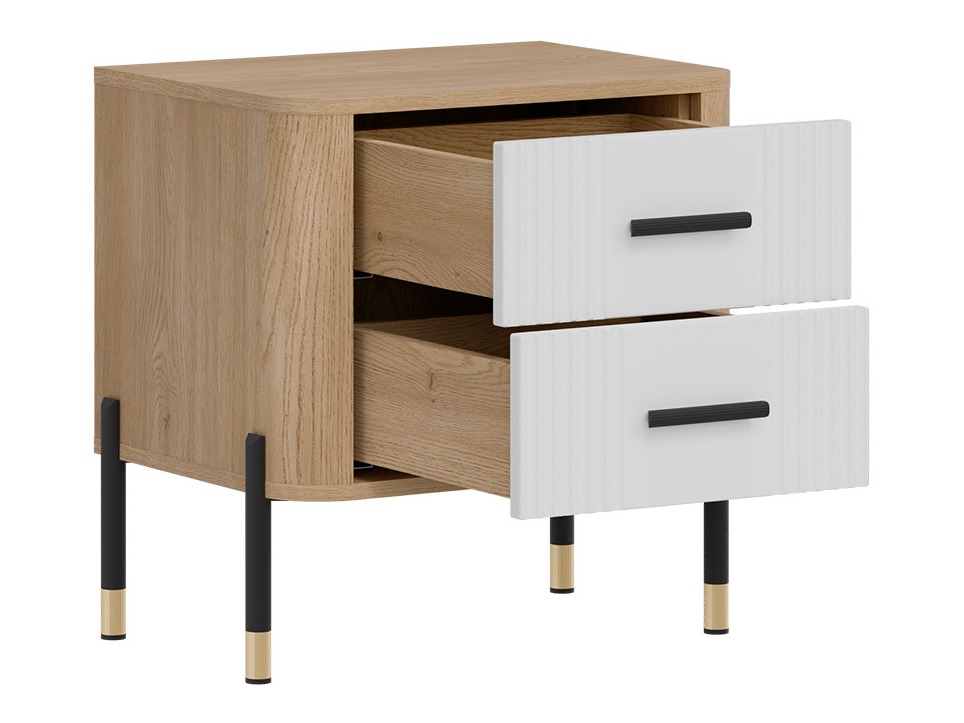 Nachtkastje Flosora 140 (Wit)