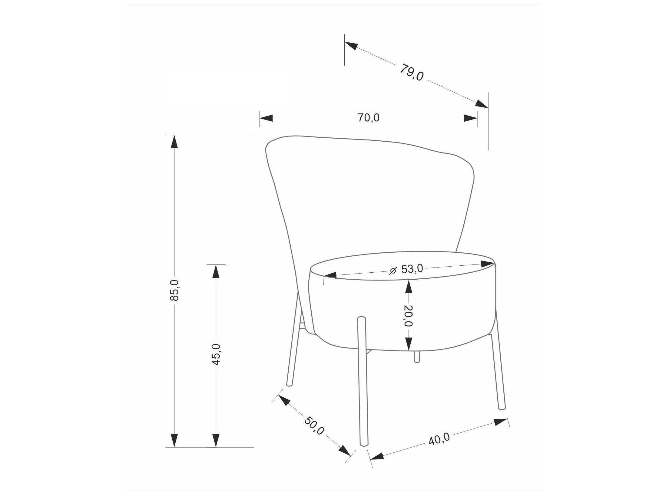 Fauteuil Houston 2036 (Grijs)