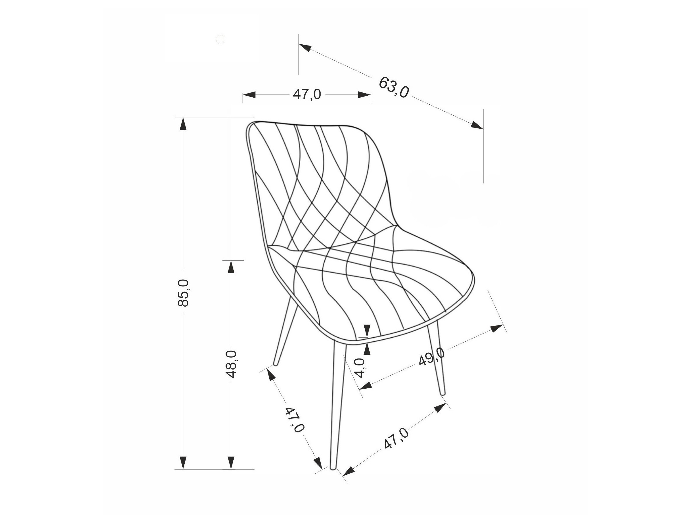 Stoel Houston 2033 (Licht beige)