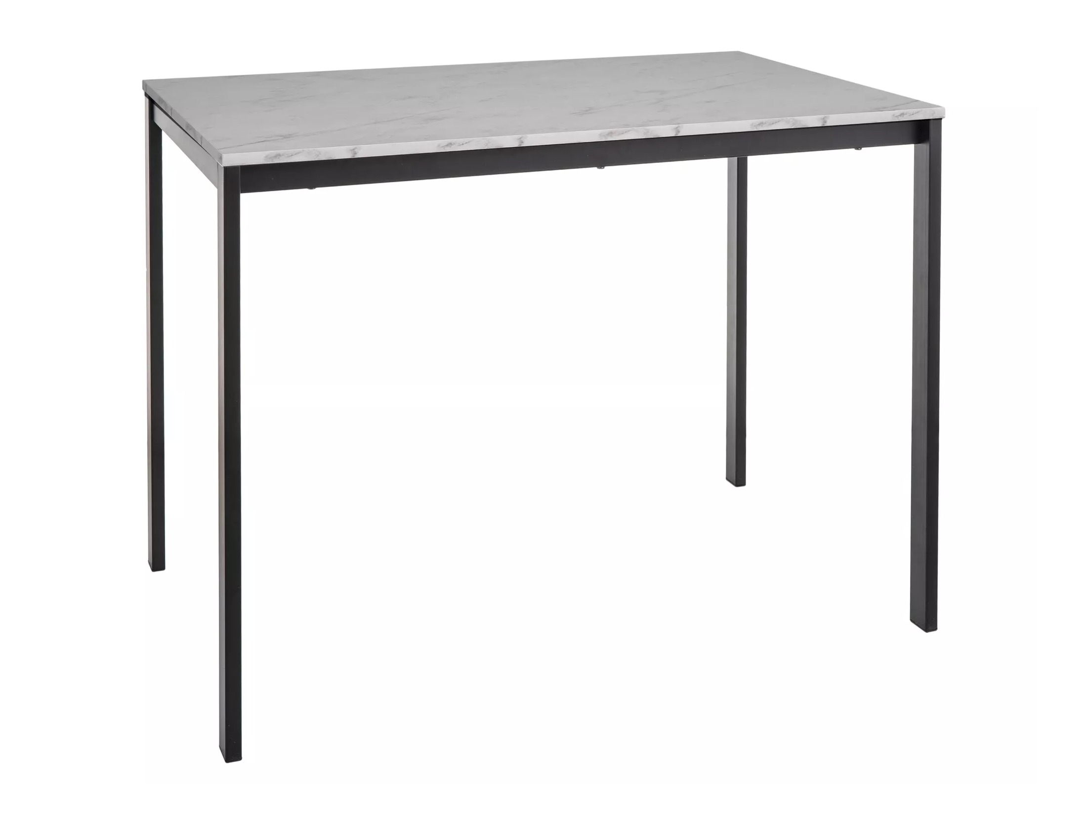 Tafel Detroit 861 (Wit marmer + Zwart)
