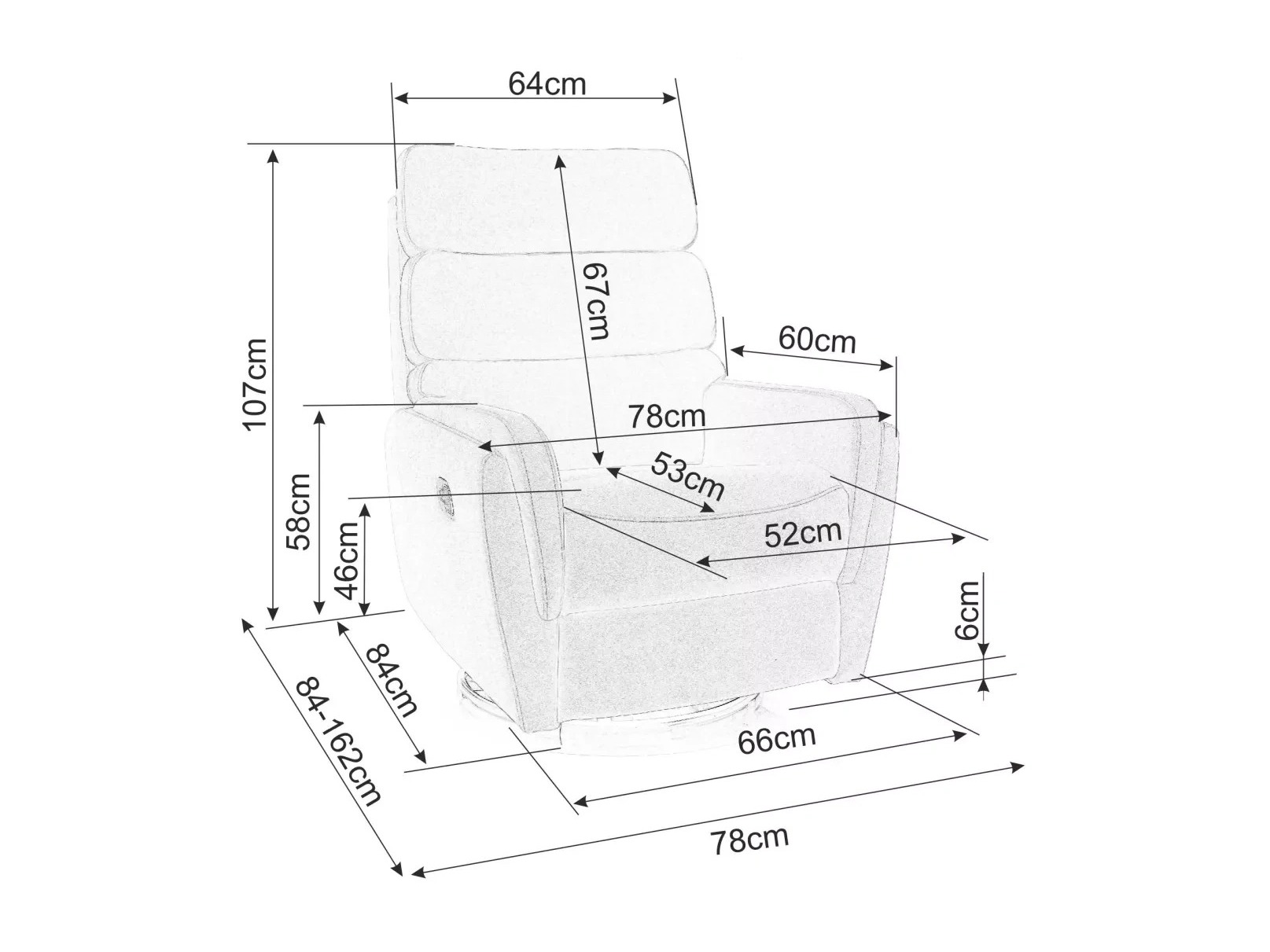 Relaxfauteuil Detroit 877 (Beige)