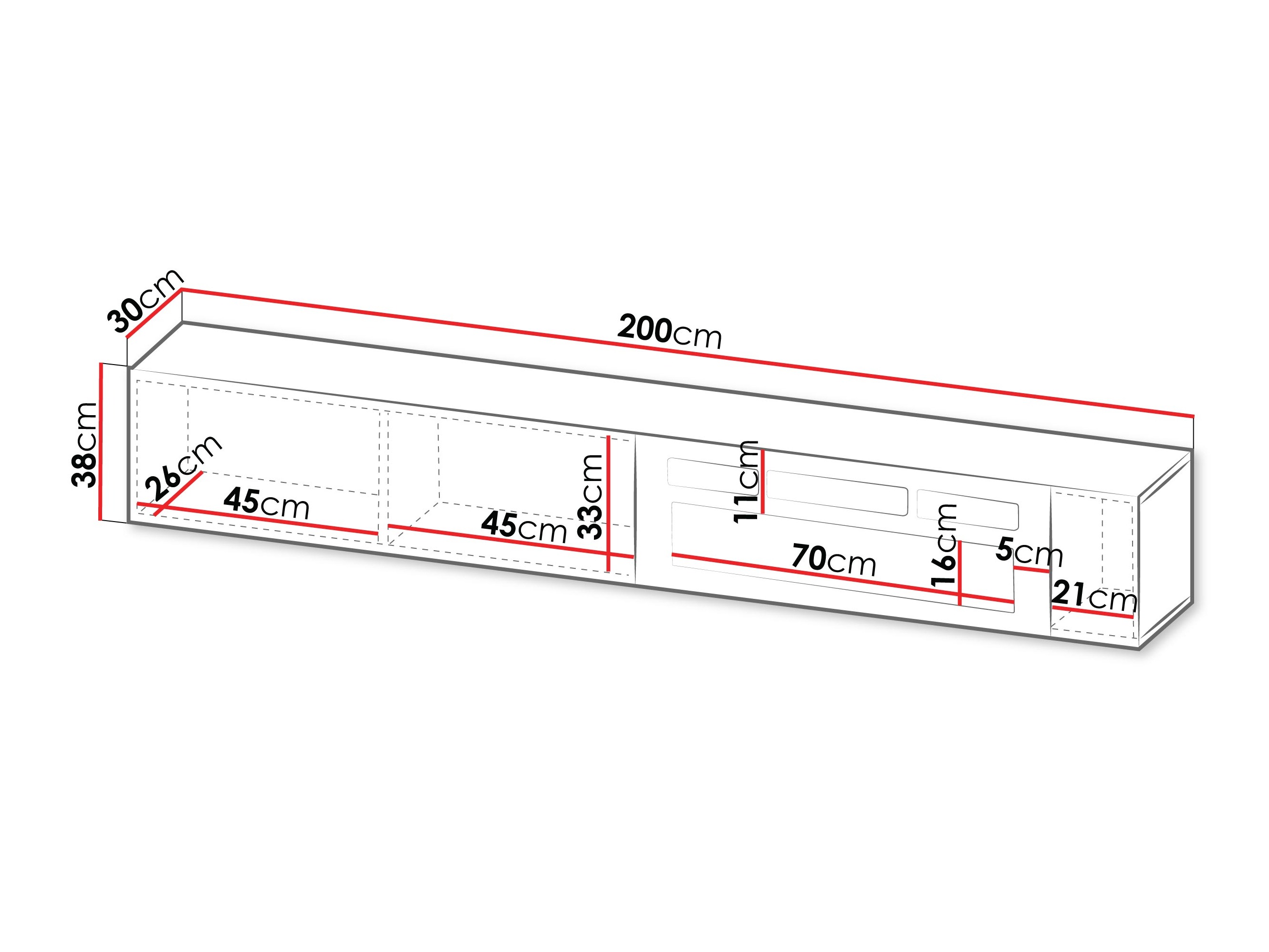 TV-meubel Calveru 110 (Kasjmier)