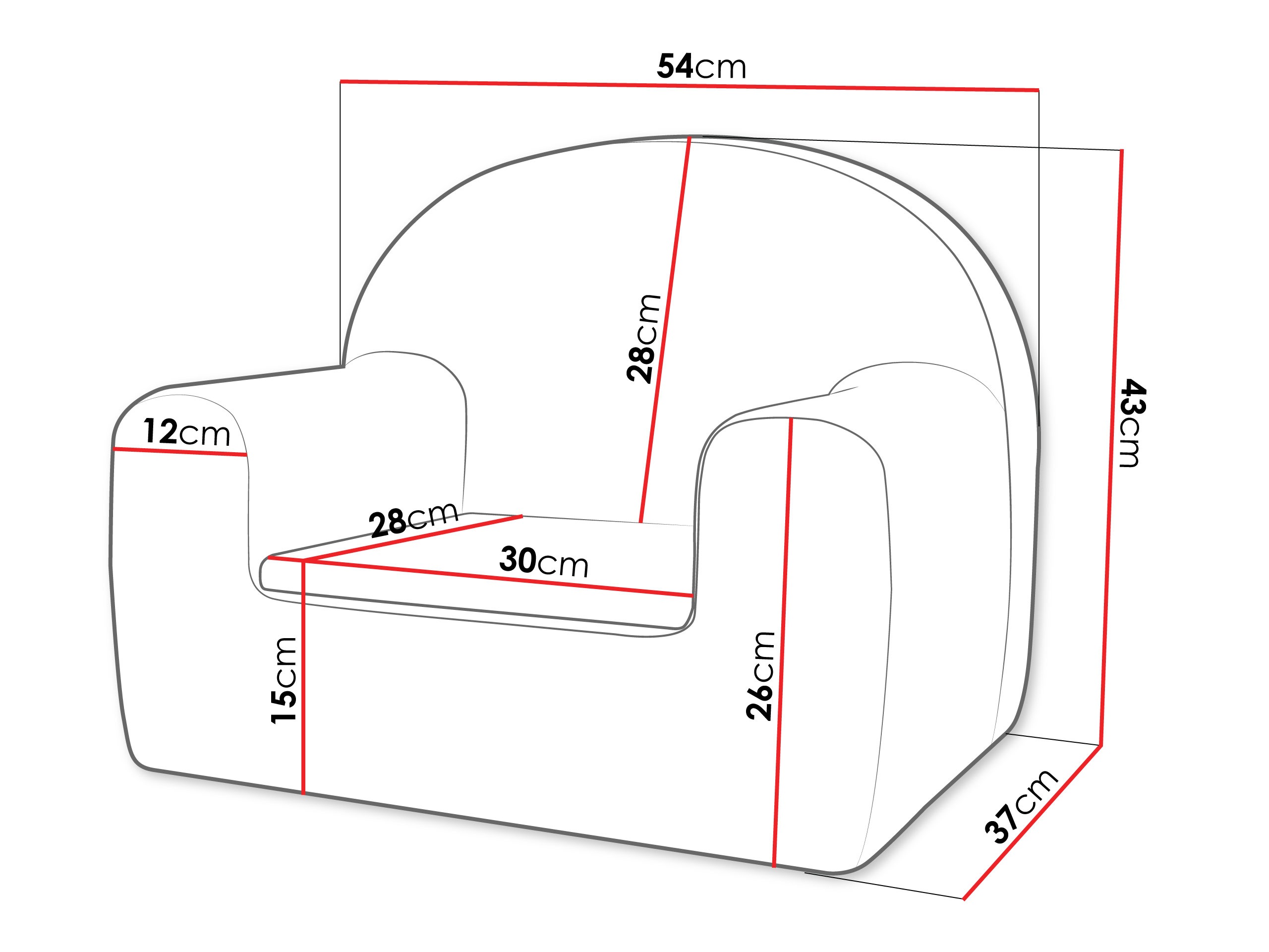 Fauteuil Yuma 100 (Minky 05)