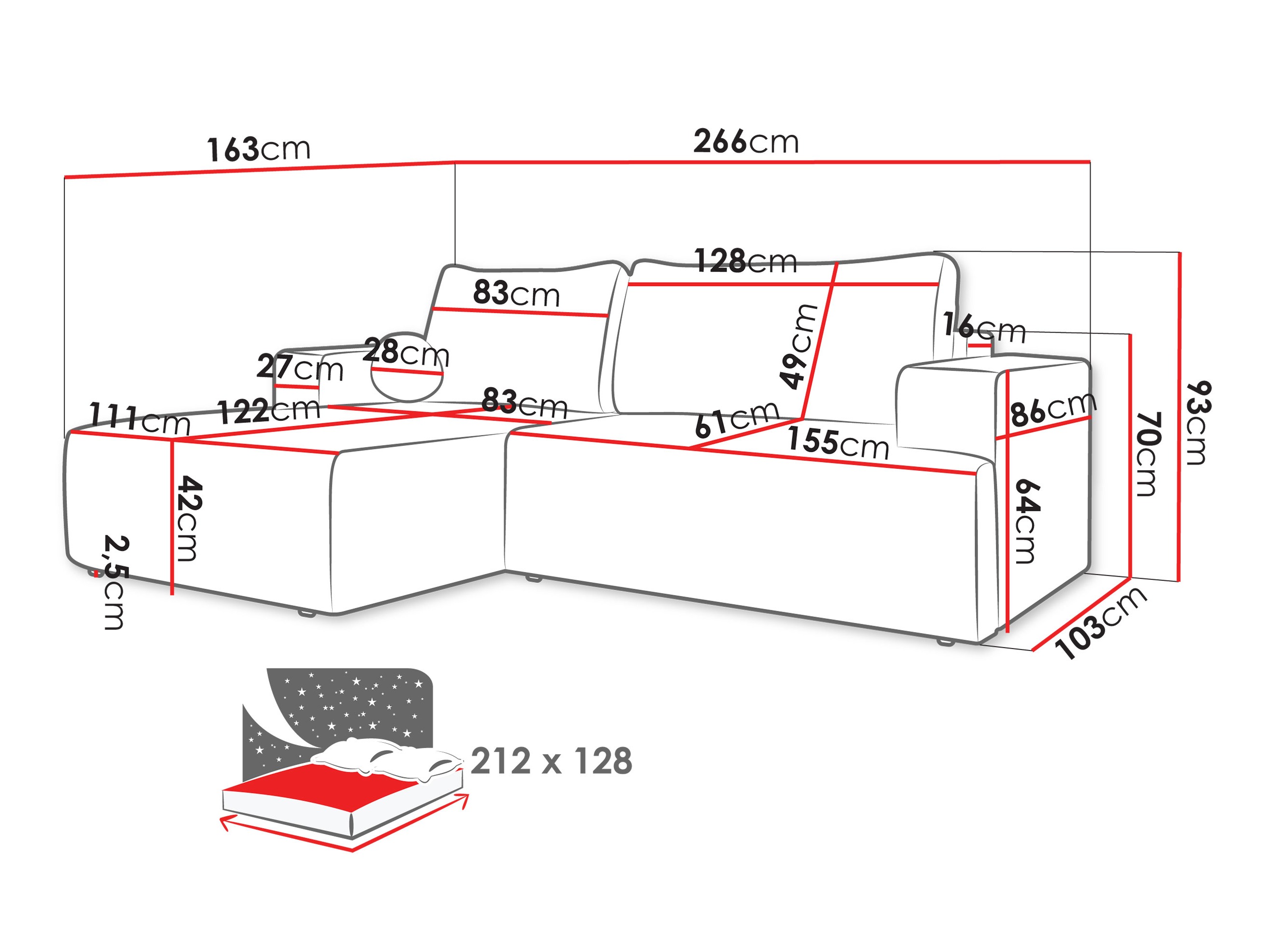 Hoekbank Comfivo 456 (Soul 17)