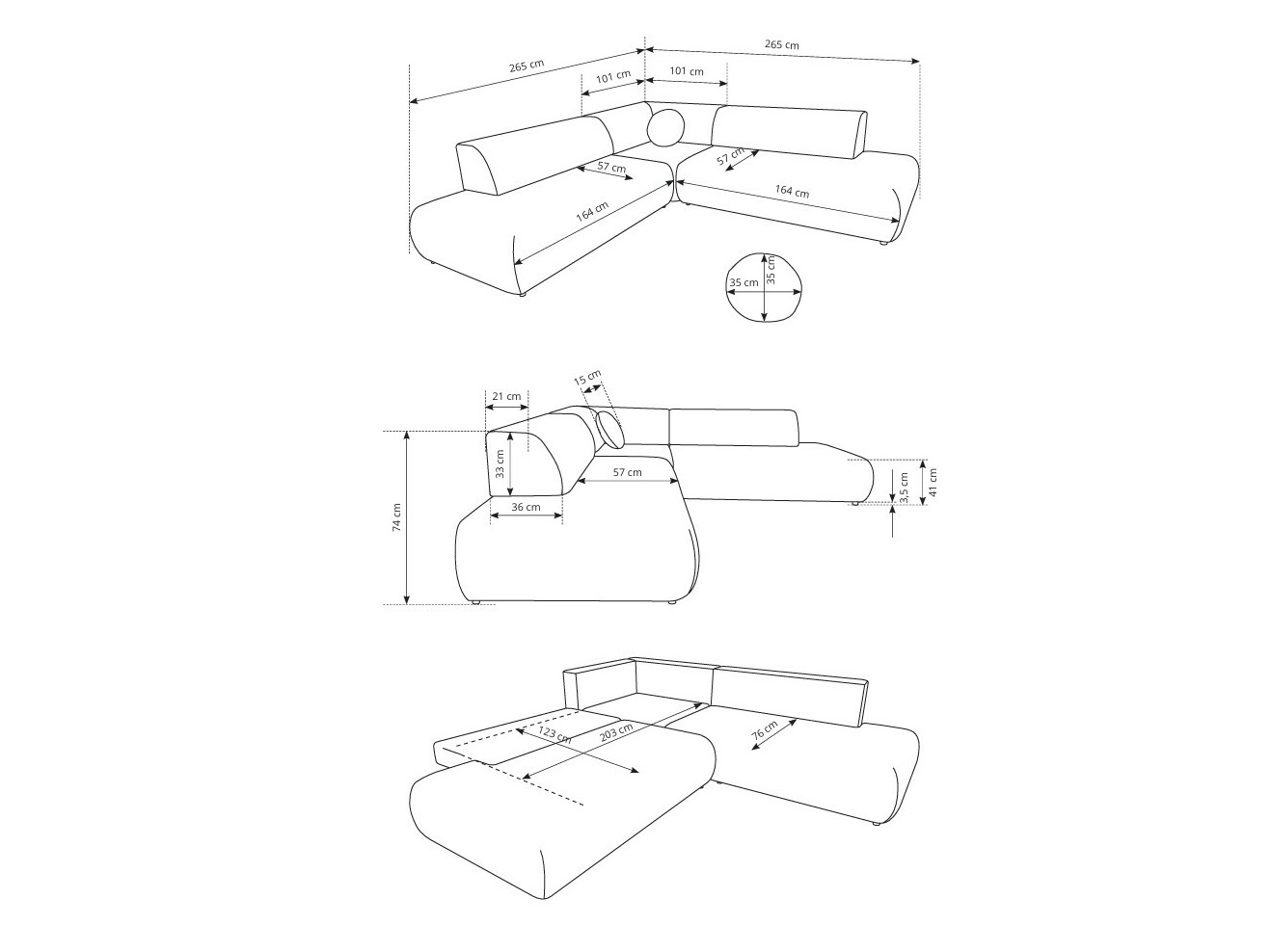 Hoekbank Kingston 186 (Vinci 26)