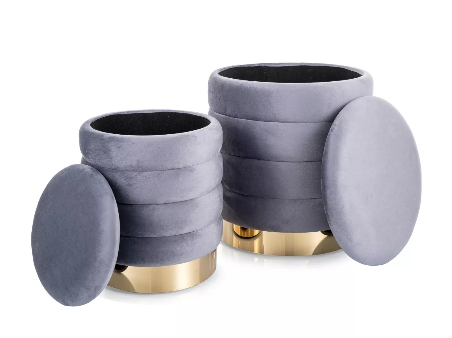 Set poefs Detroit 906 (Grijs)