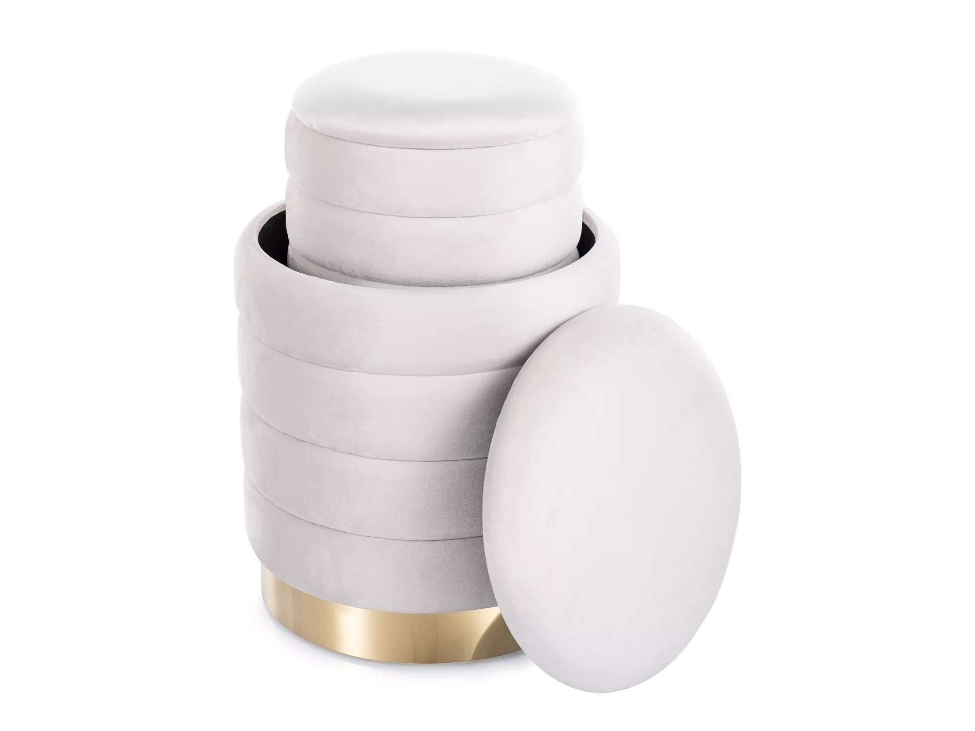 Set poefs Detroit 906 (Licht beige)