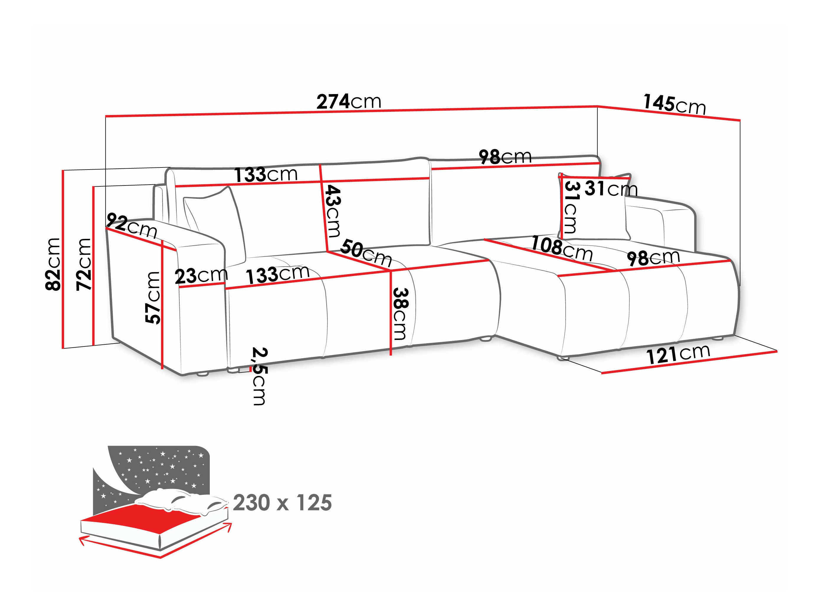 Hoekbank Comfivo 425 (Velo 621)