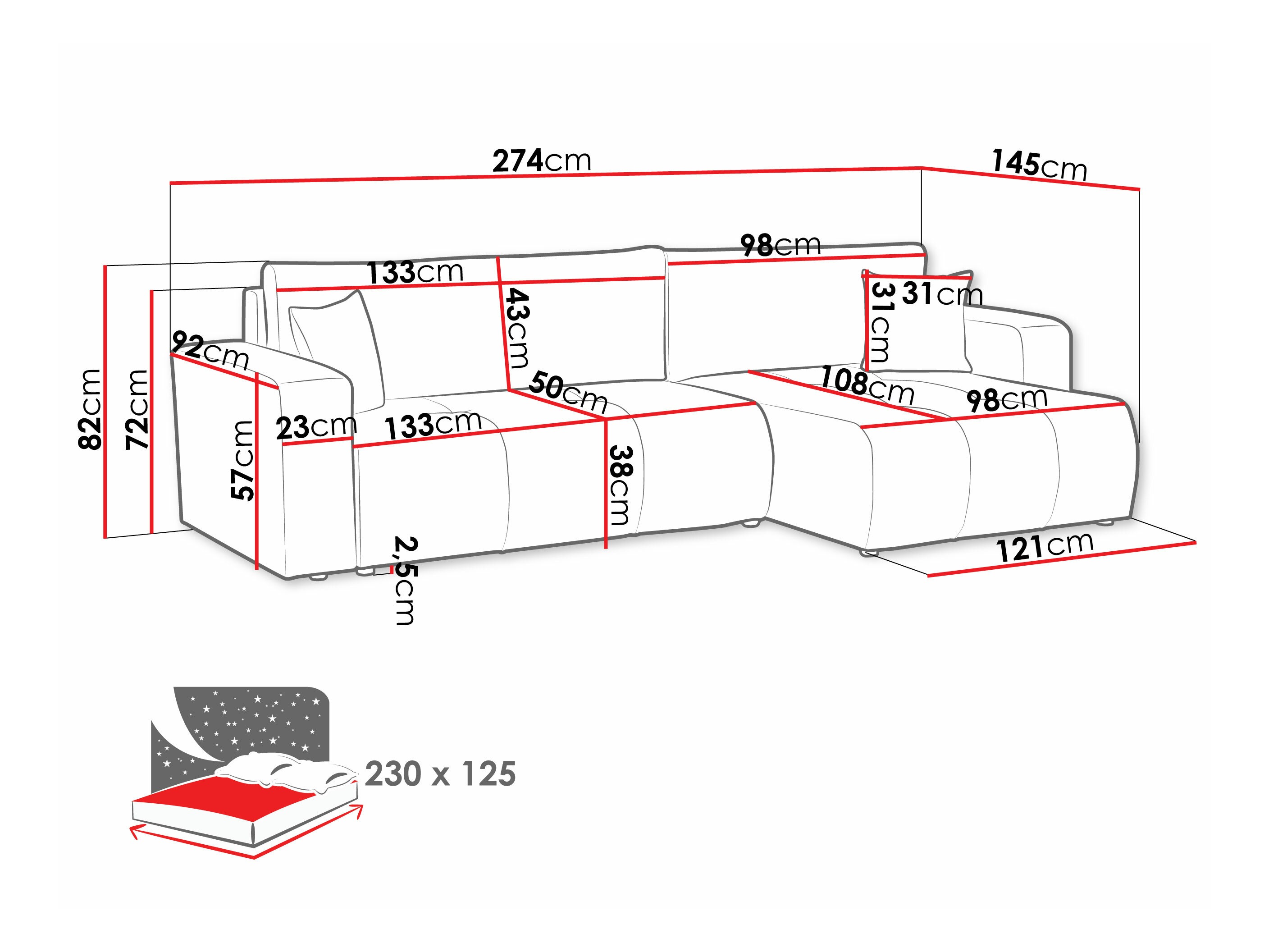 Hoekbank Comfivo 425 (Velo 636)