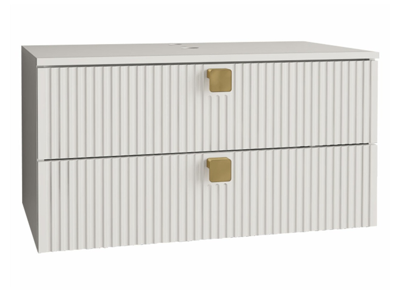 Hangend badkamermeubel voor wastafel Panium (Wit)