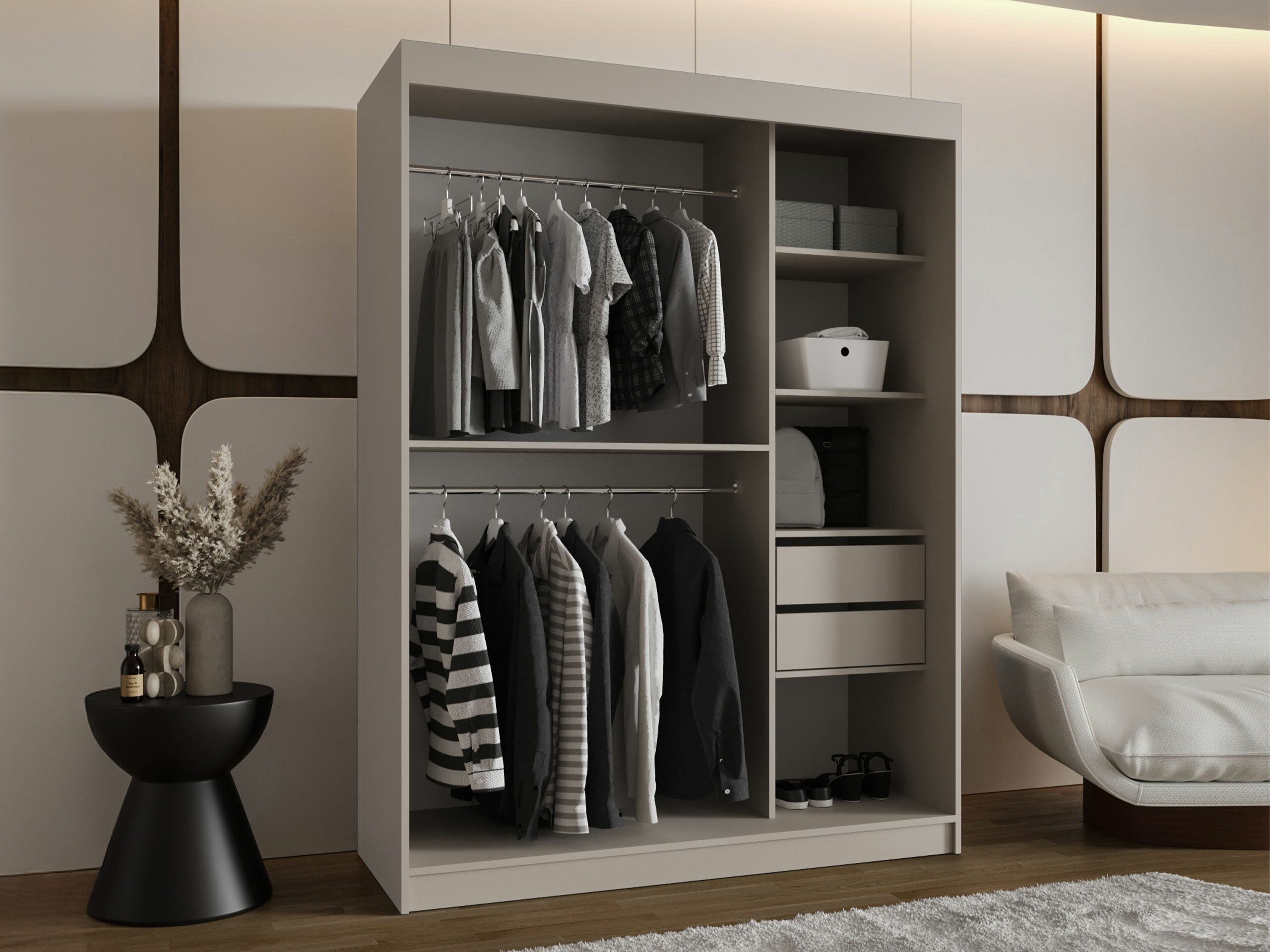 Kledingkast Hartford 528 (Kasjmier)