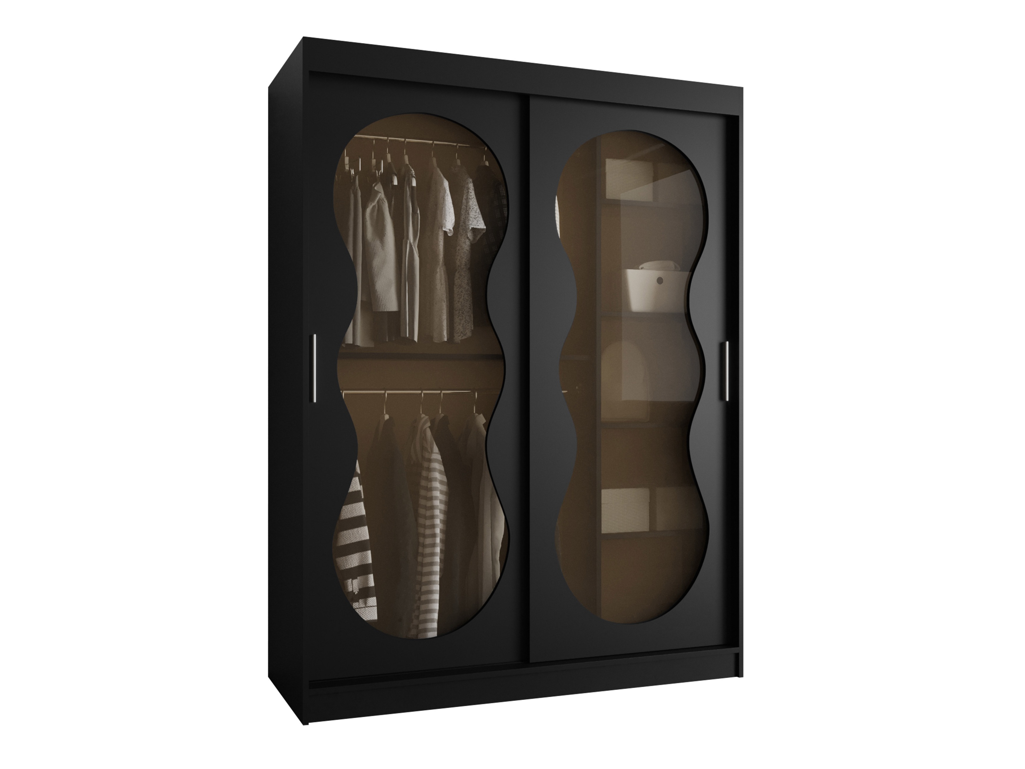 Kledingkast Hartford 528 (Zwart)