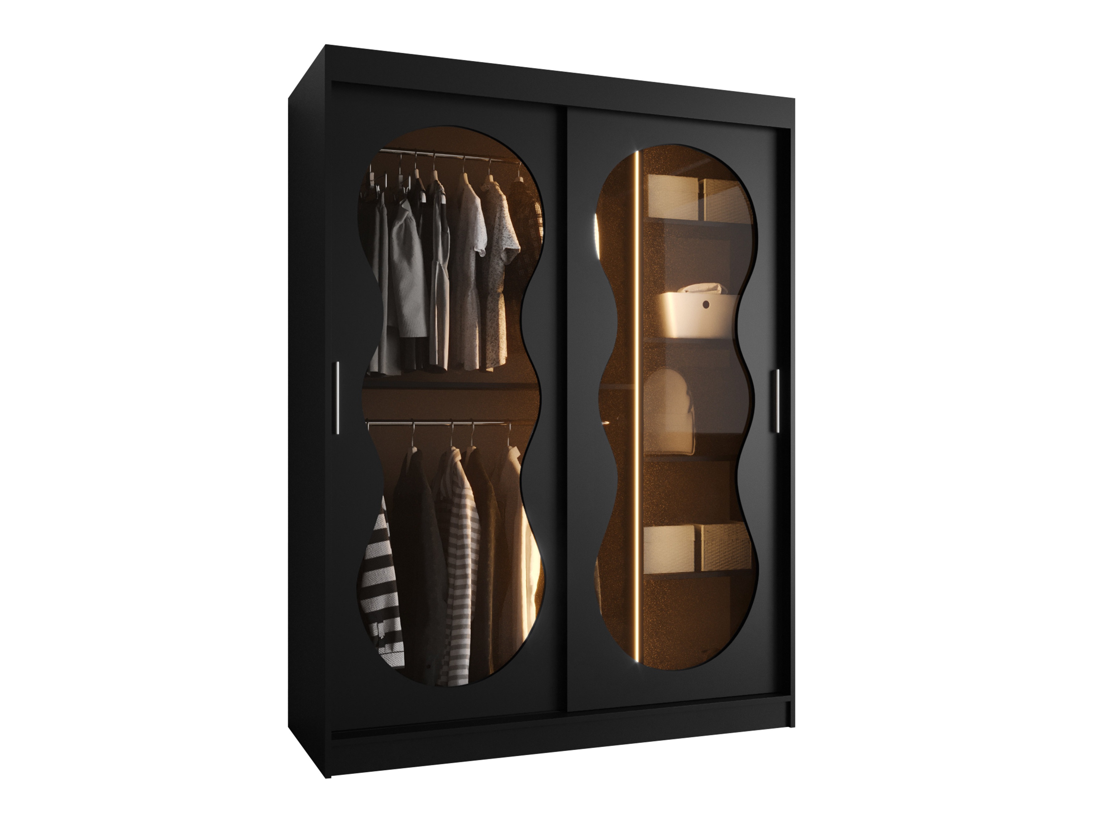 Kledingkast Hartford 528 (Zwart)