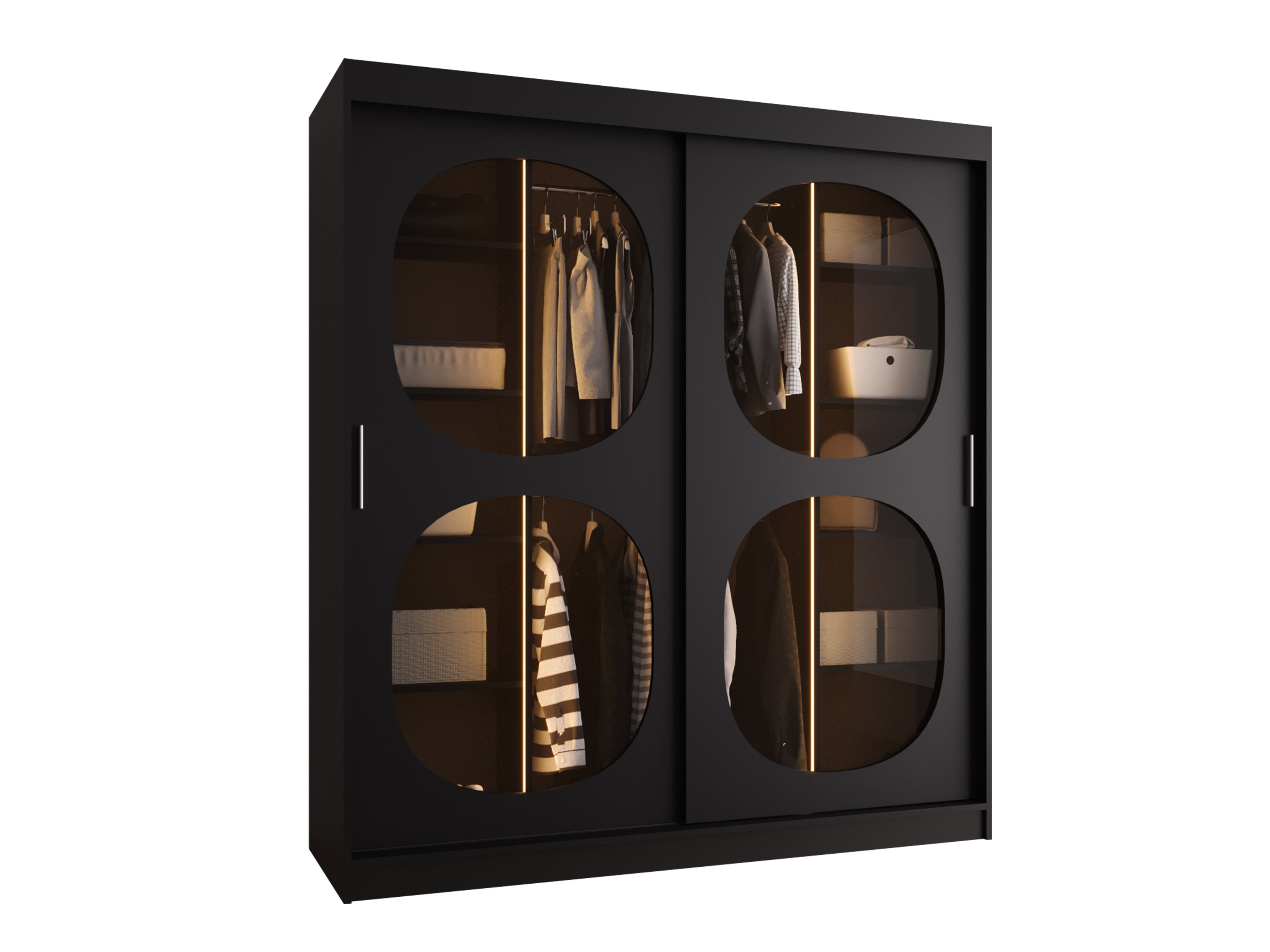 Kledingkast Hartford 529 (Zwart)