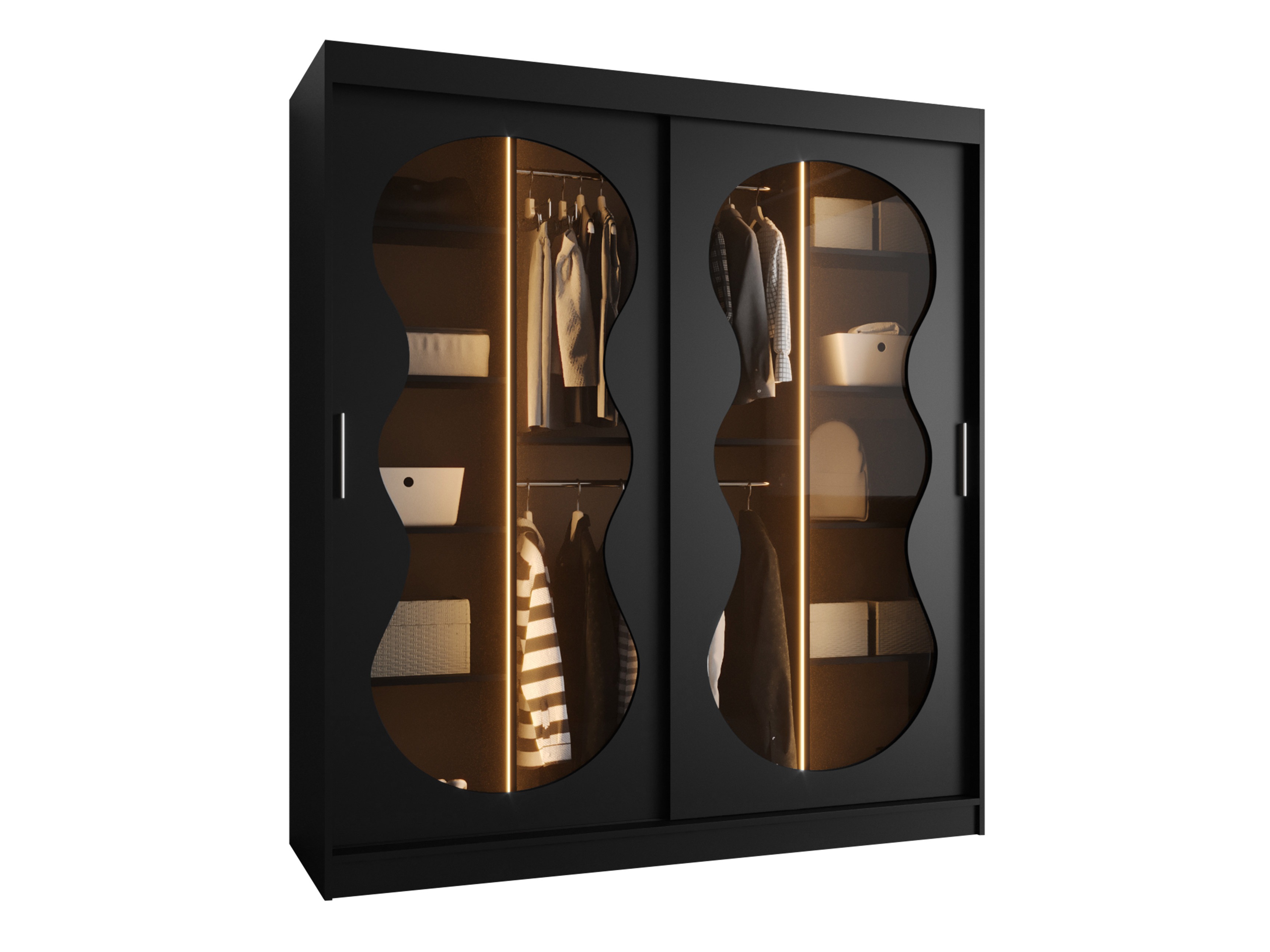 Kledingkast Hartford 530 (Zwart)