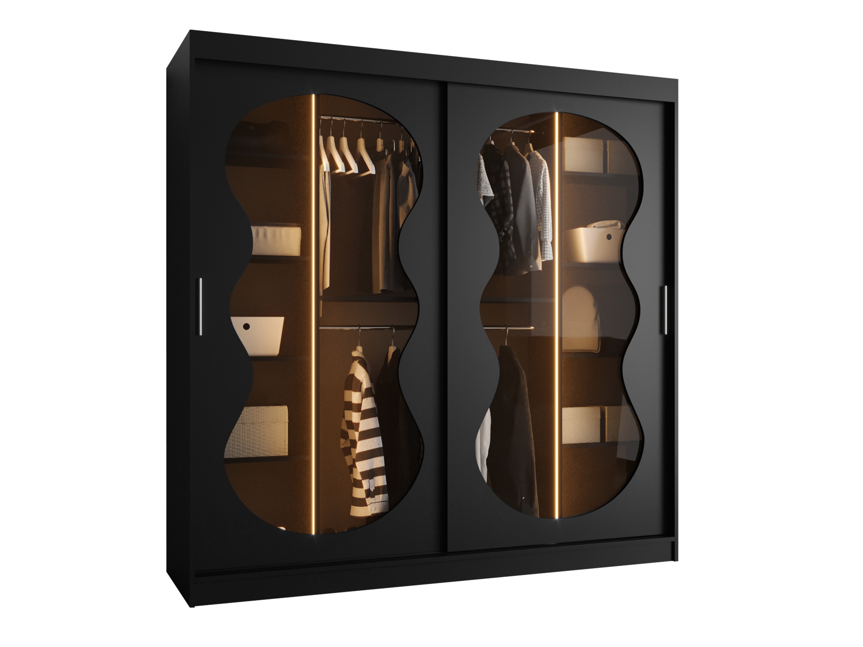 Kledingkast Hartford 532 (Zwart)