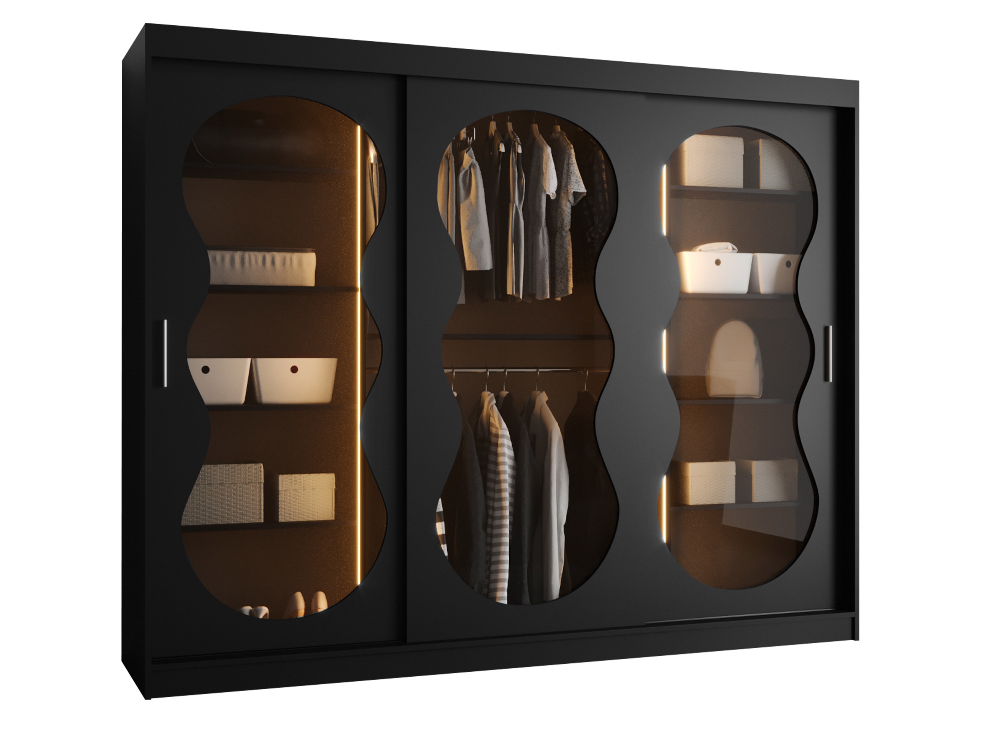 Kledingkast Hartford 534 (Zwart)