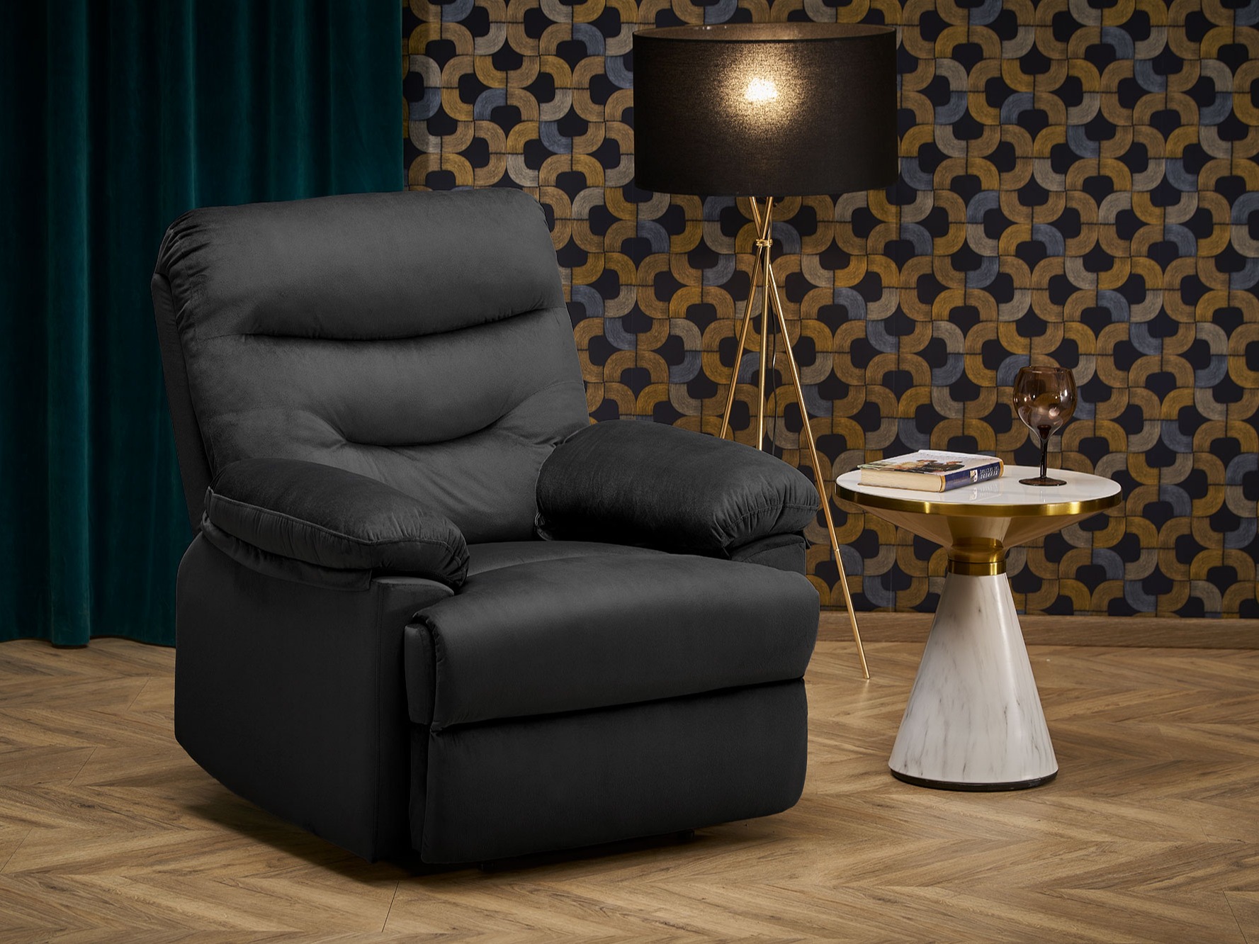Relaxfauteuil Houston 1856 (Zwart)