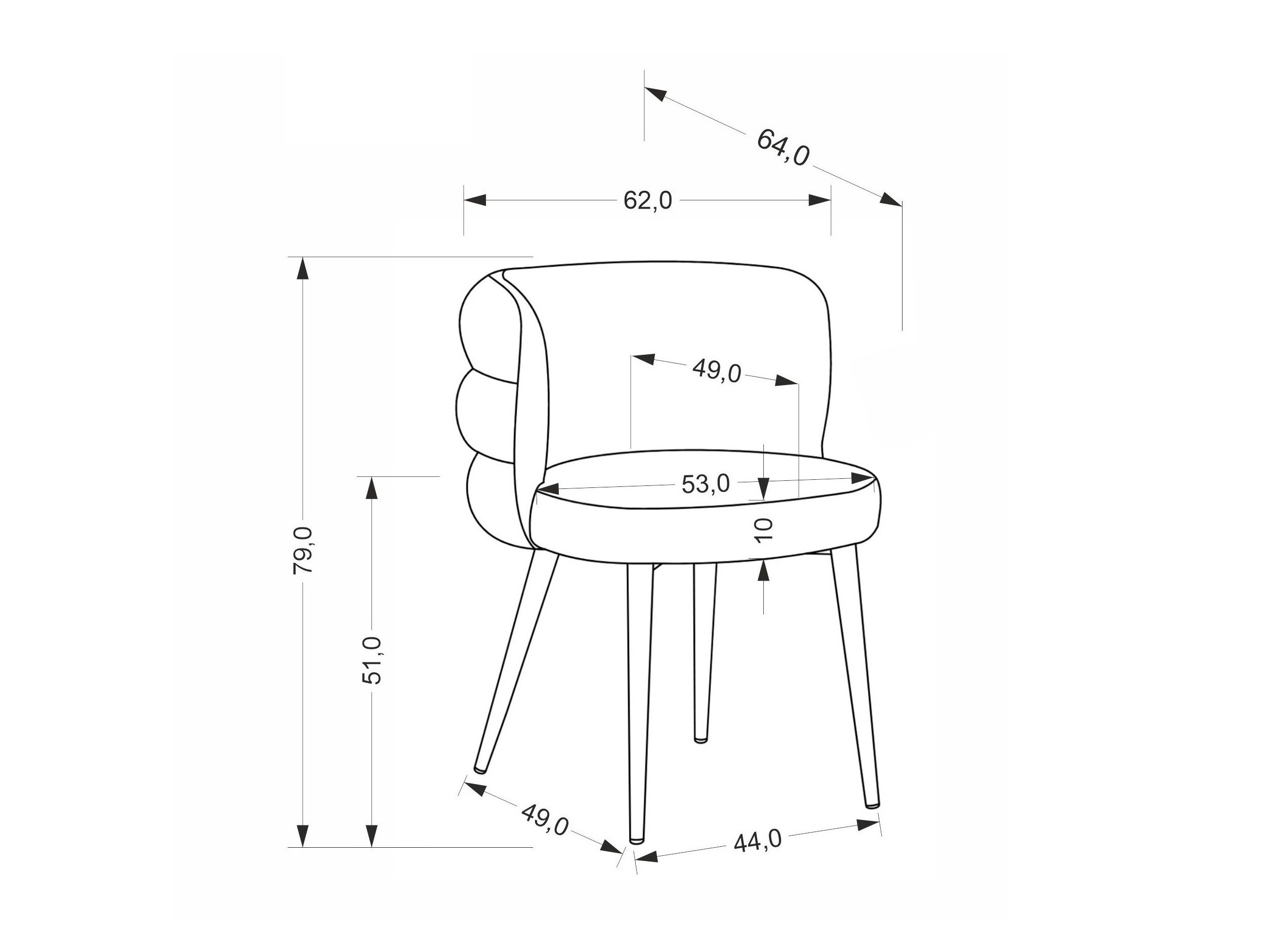 Stoel Houston 2043 (Beige)