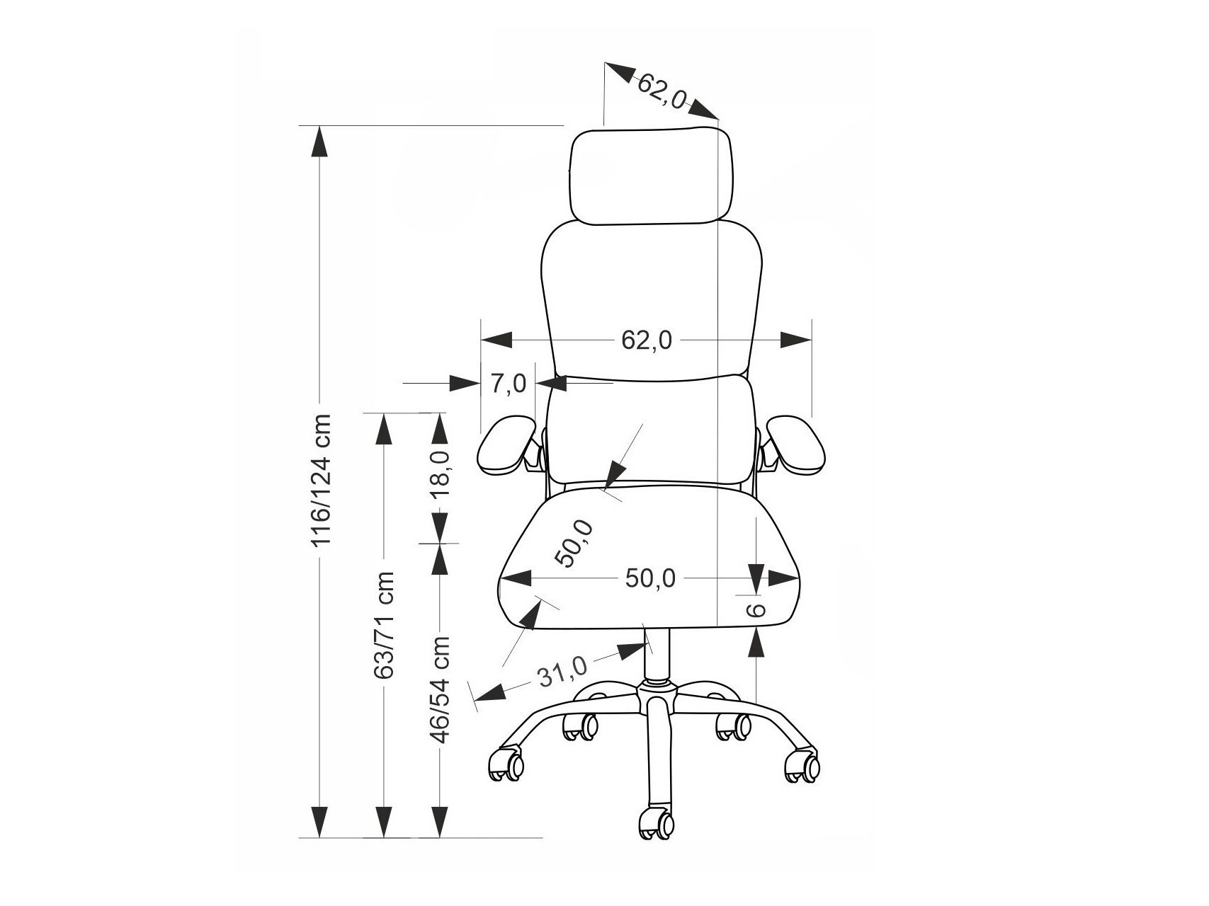 Bureaustoel Houston 2047