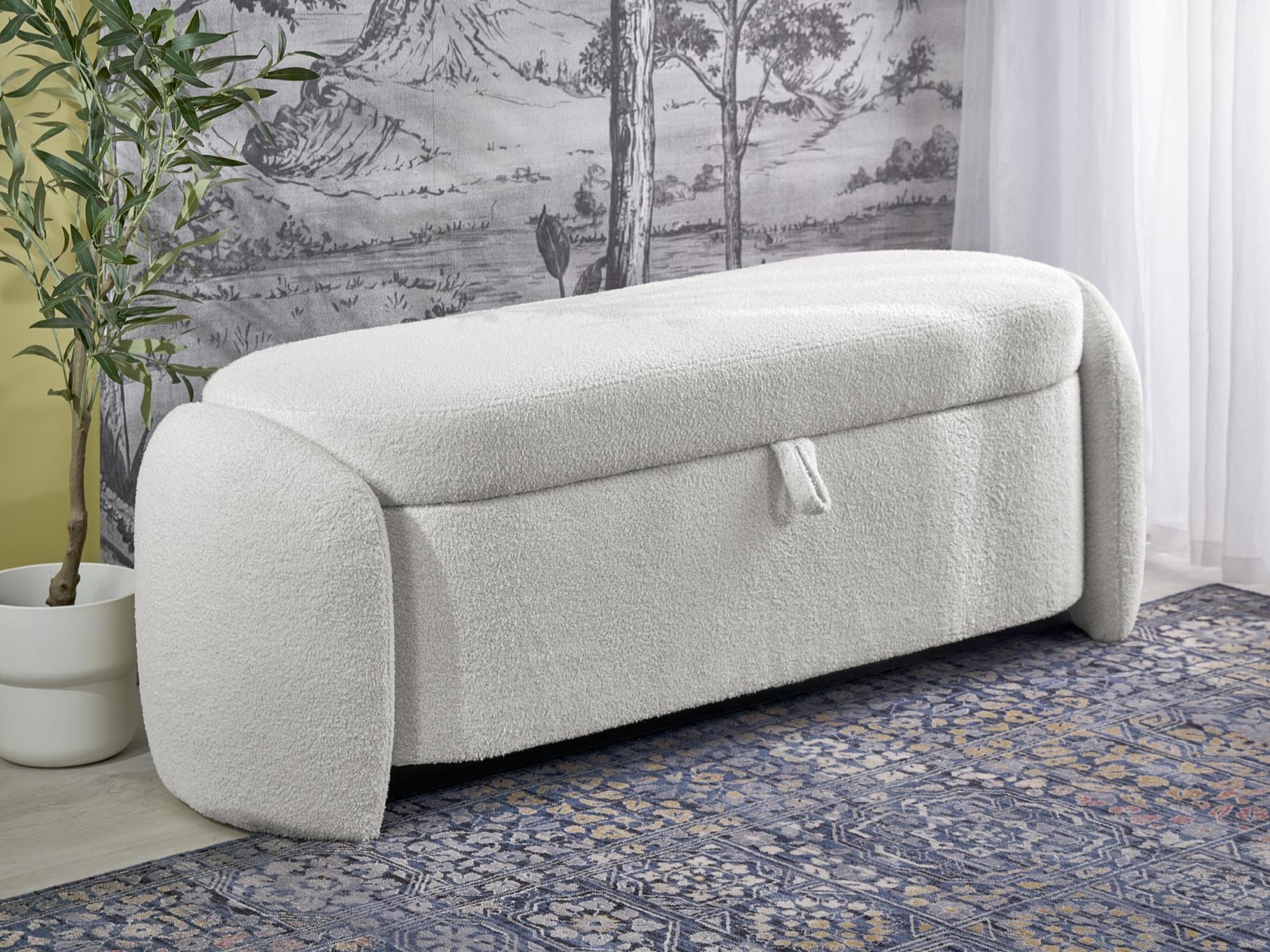 Gestoffeerde hocker Houston 2045