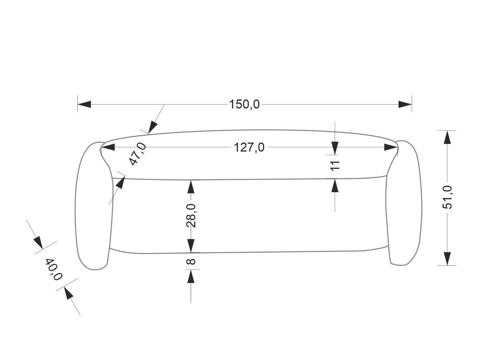 Gestoffeerde hocker Houston 2045