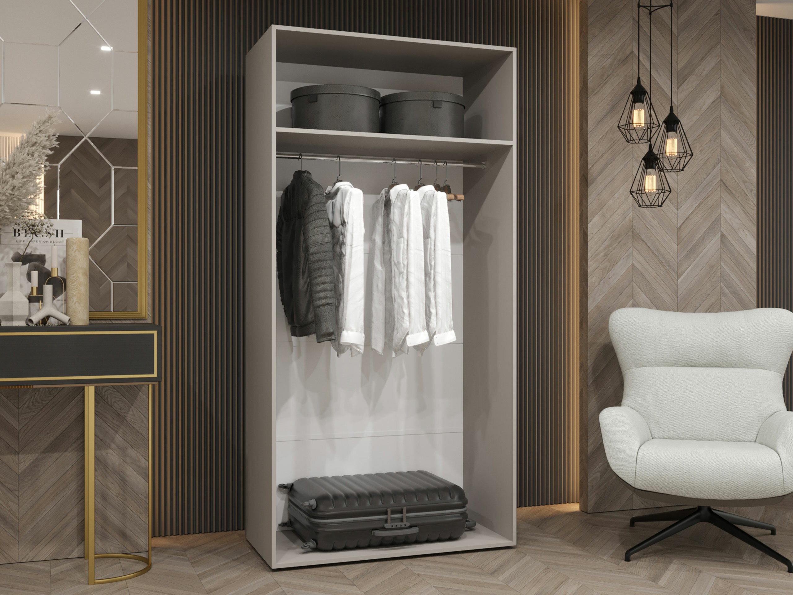 Kledingkast Hartford 535 (Kasjmier)