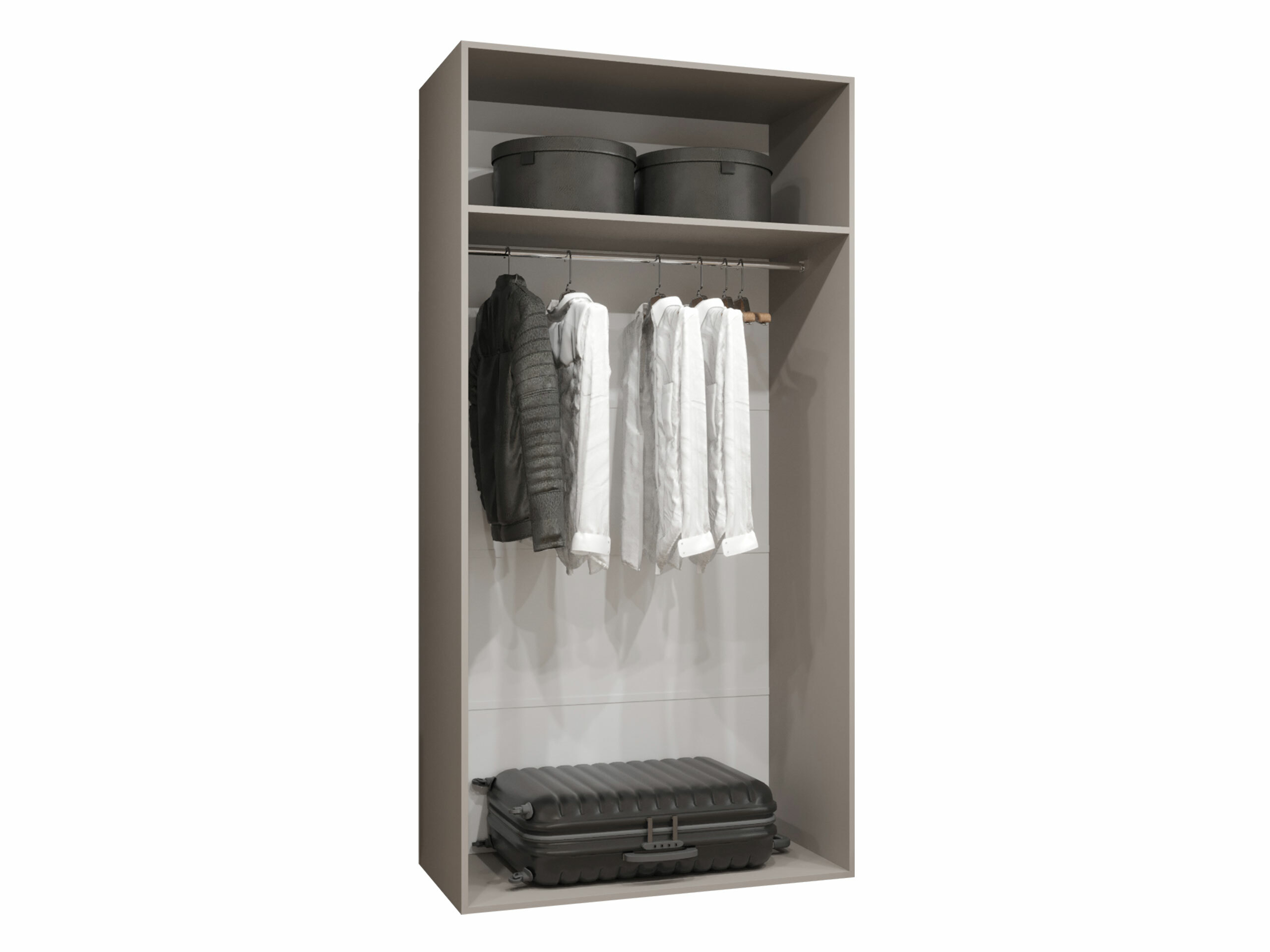 Kledingkast Hartford 535 (Zwart)