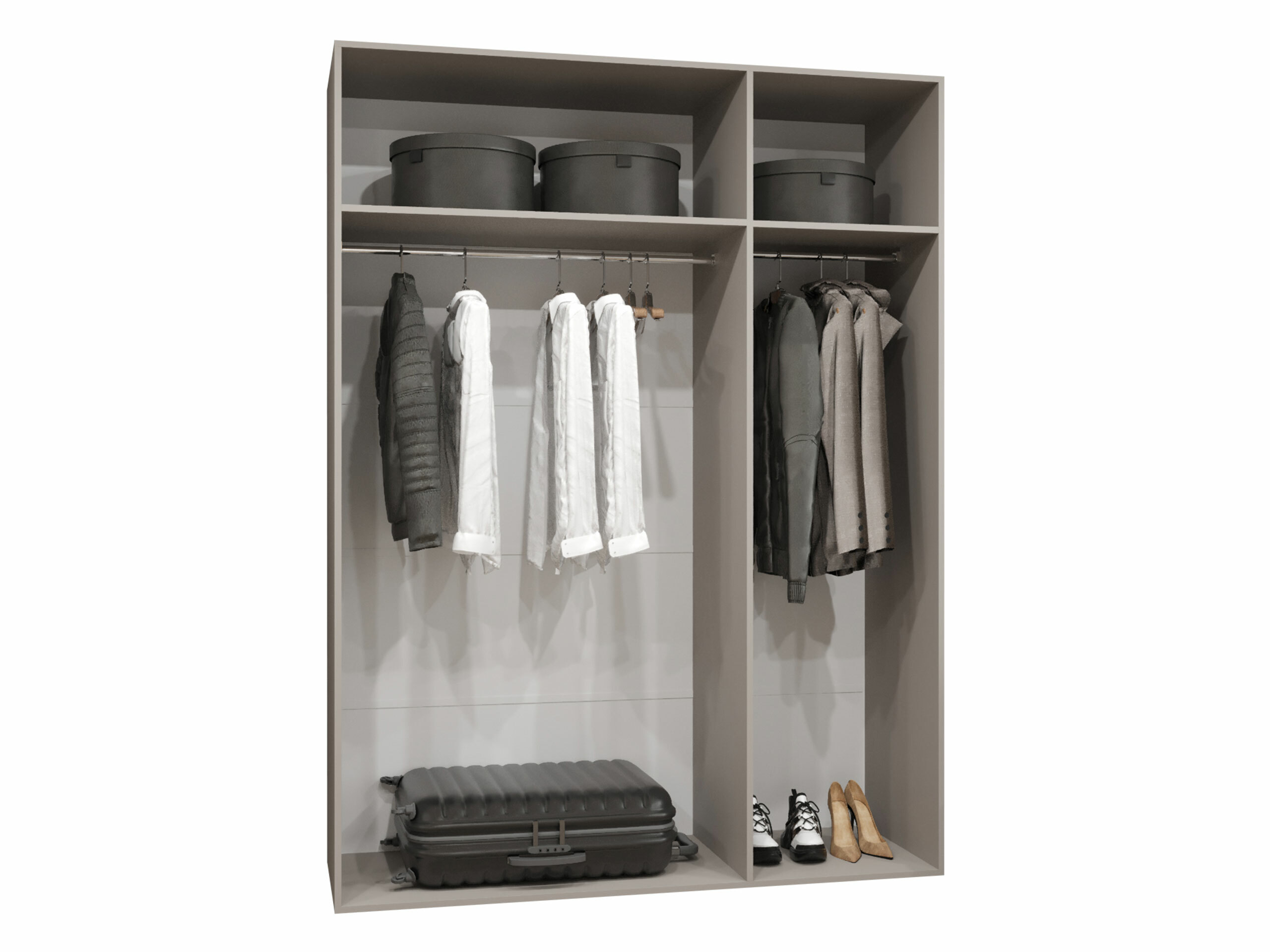 Kledingkast Hartford 536 (Wit)