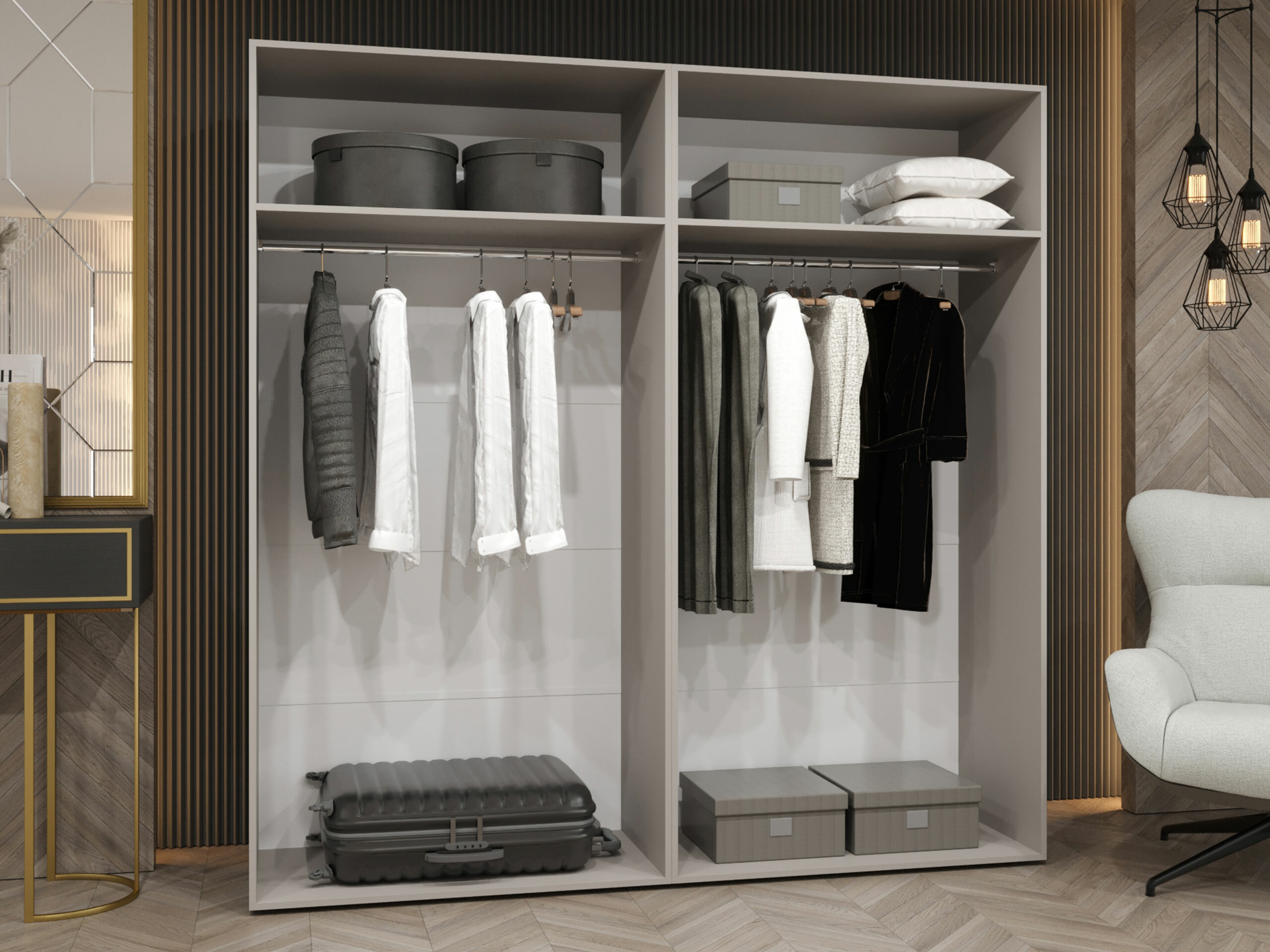 Kledingkast Hartford 537 (Artisan eiken)