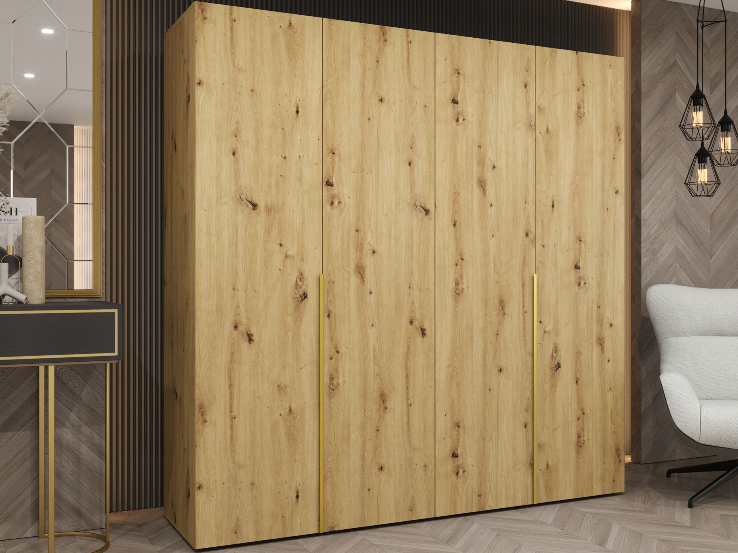 Kledingkast Hartford 537 (Artisan eiken)