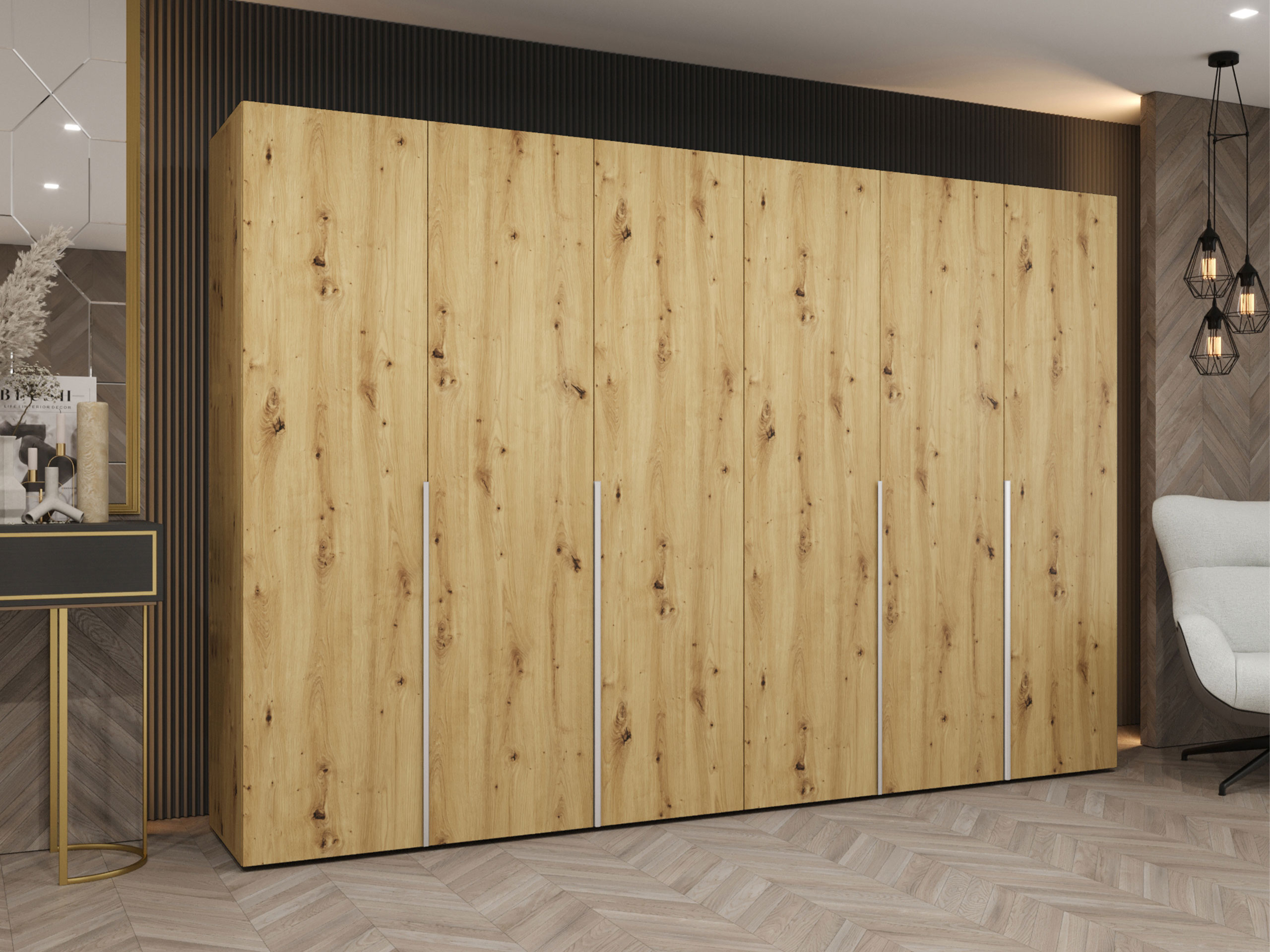 Kledingkast Hartford 539 (Artisan eiken)