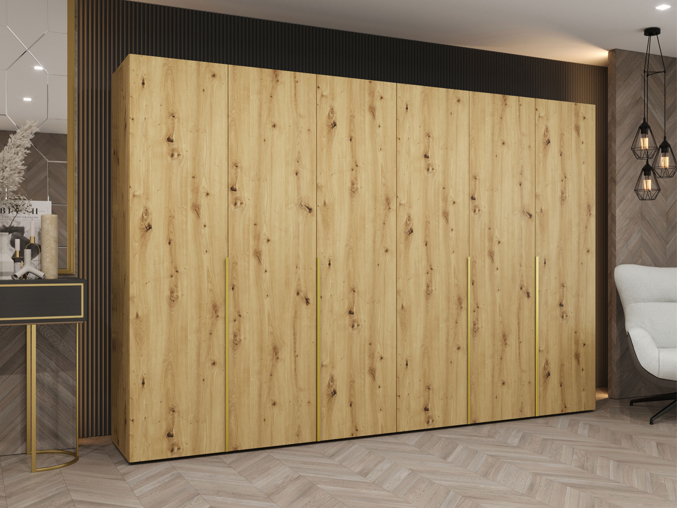 Kledingkast Hartford 539 (Artisan eiken)