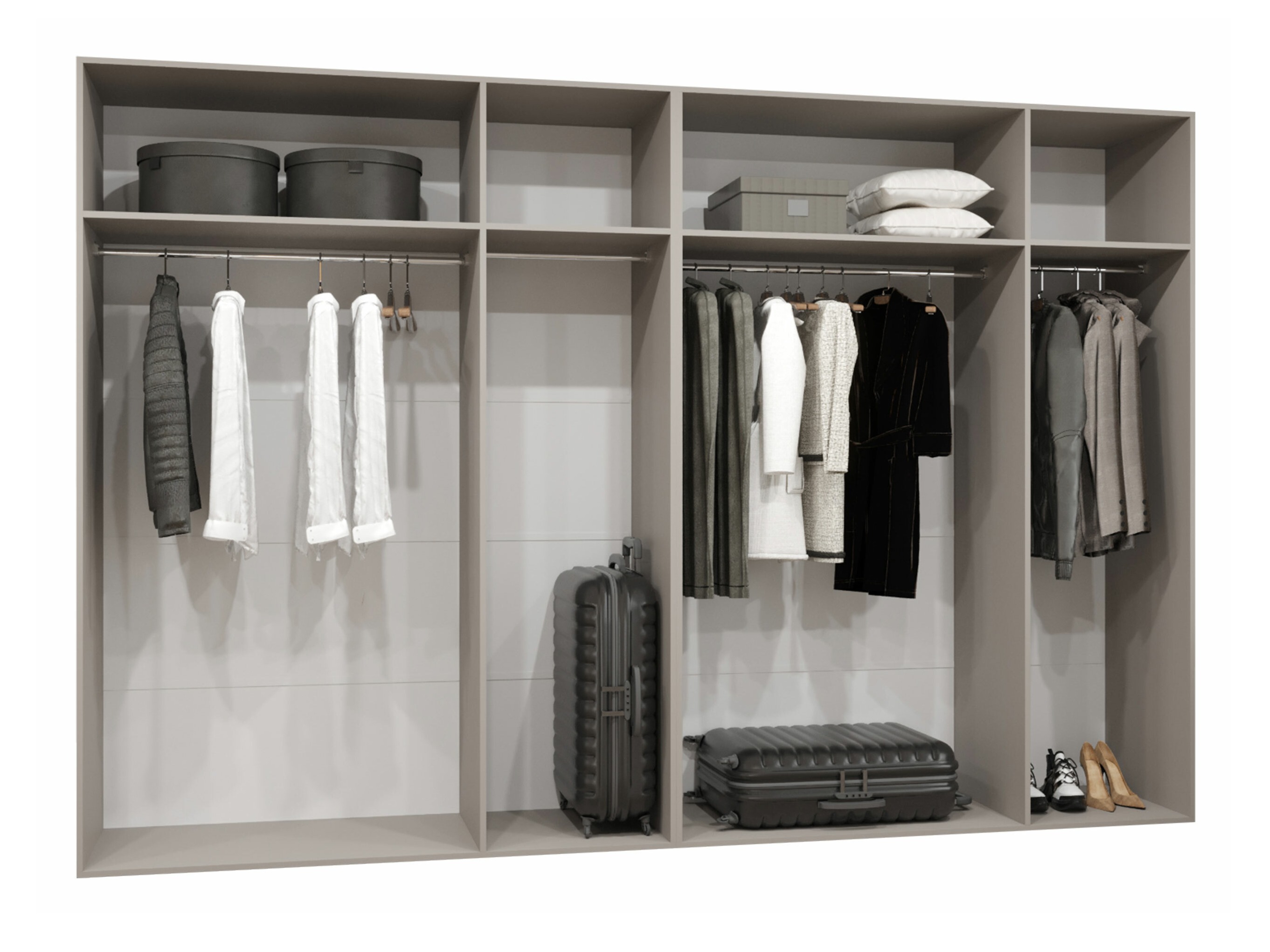 Kledingkast Hartford 539 (Wit)