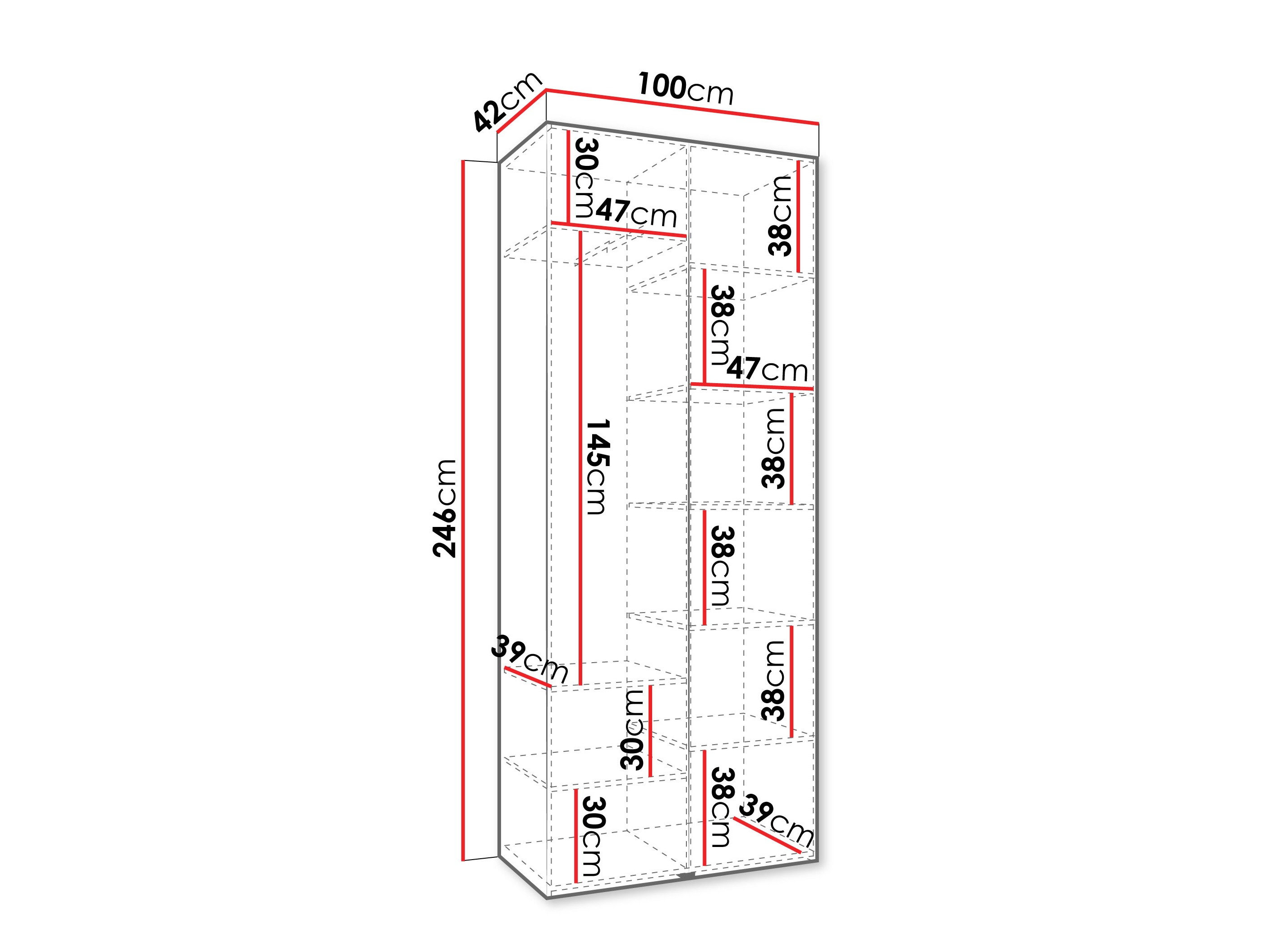 Kledingkast Hartford 540 (Kasjmier)