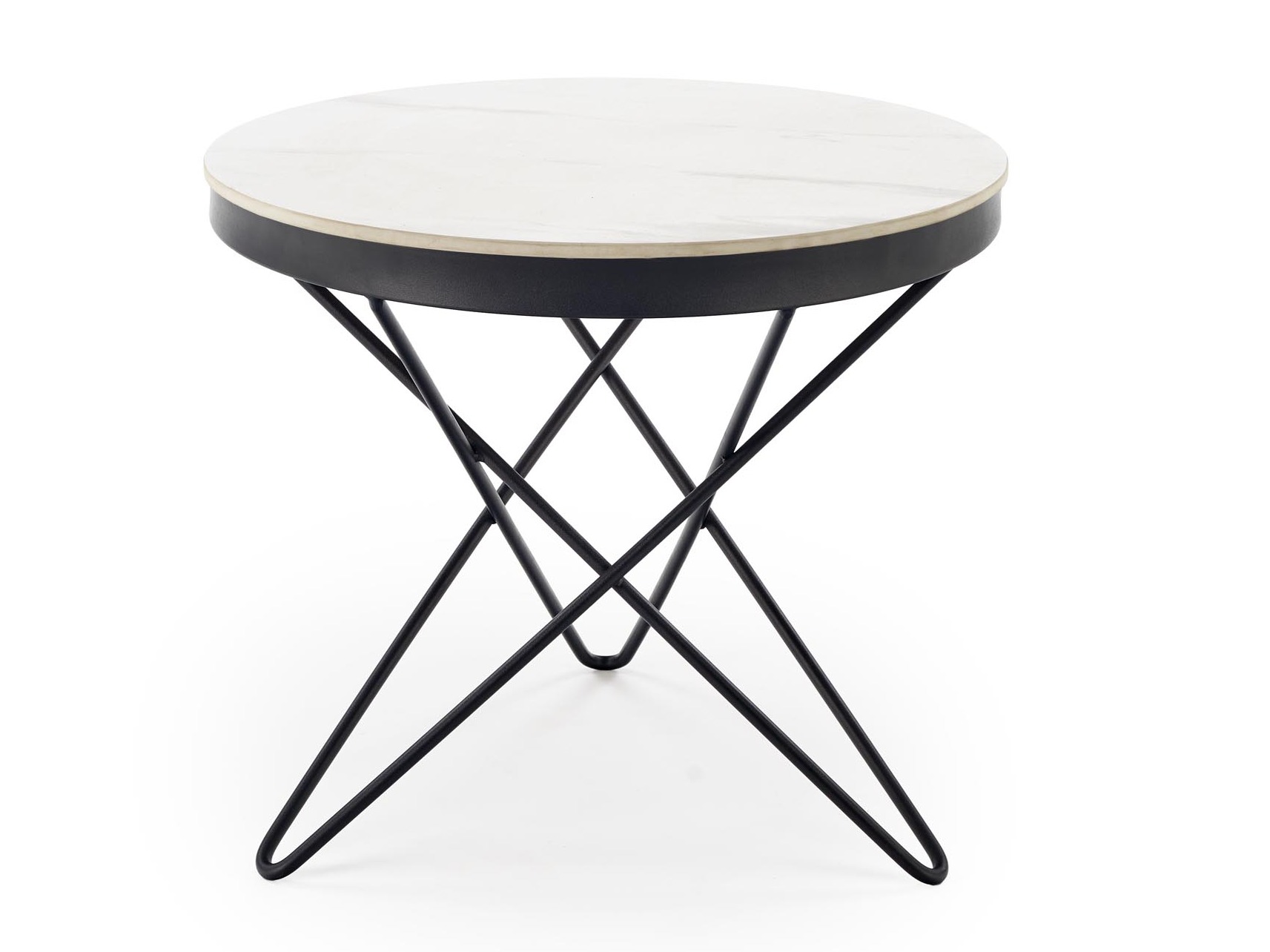 Salontafel Houston 2063 (Wit marmer + Zwart)