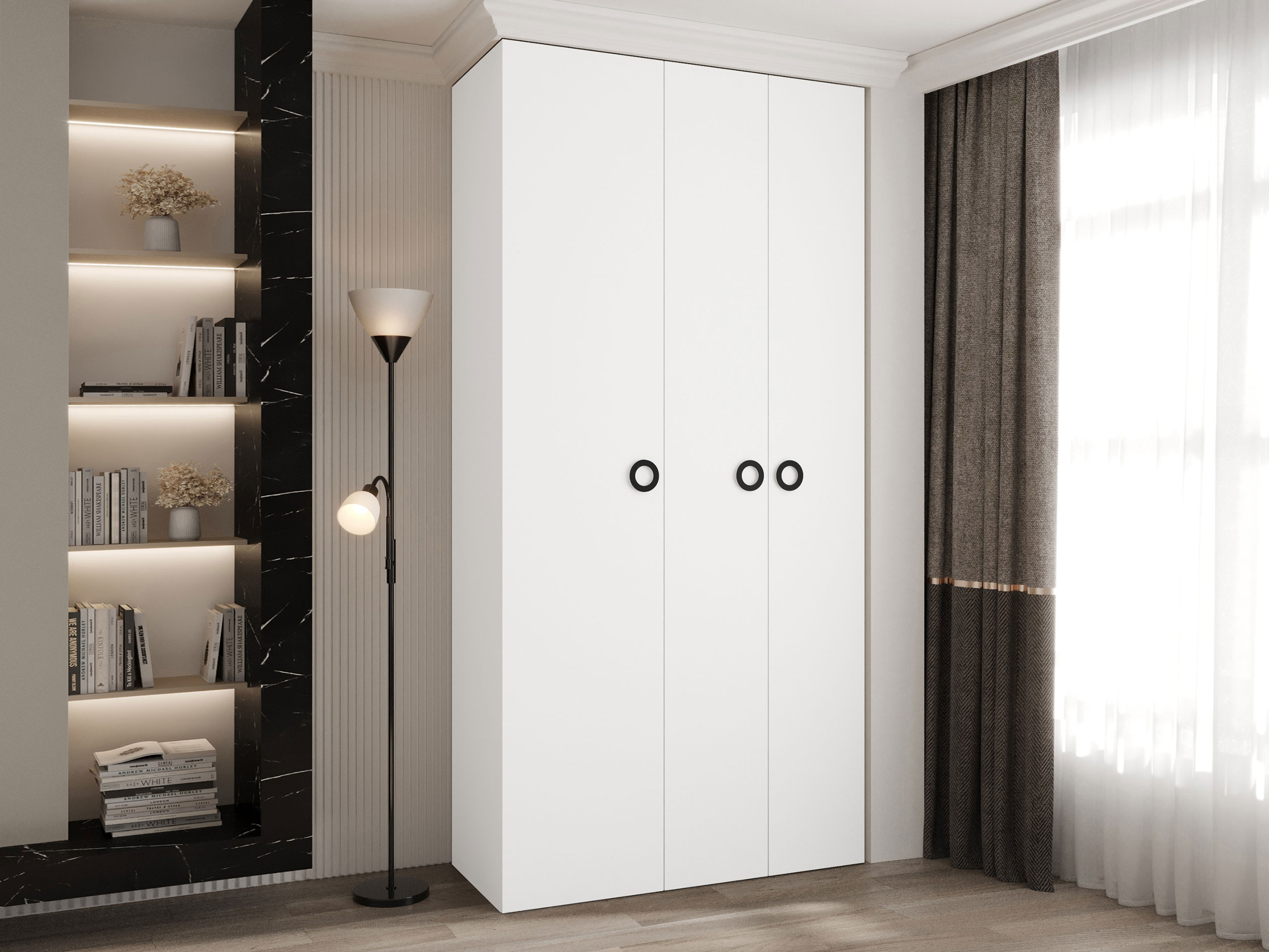 Kledingkast Hartford 544 (Wit)