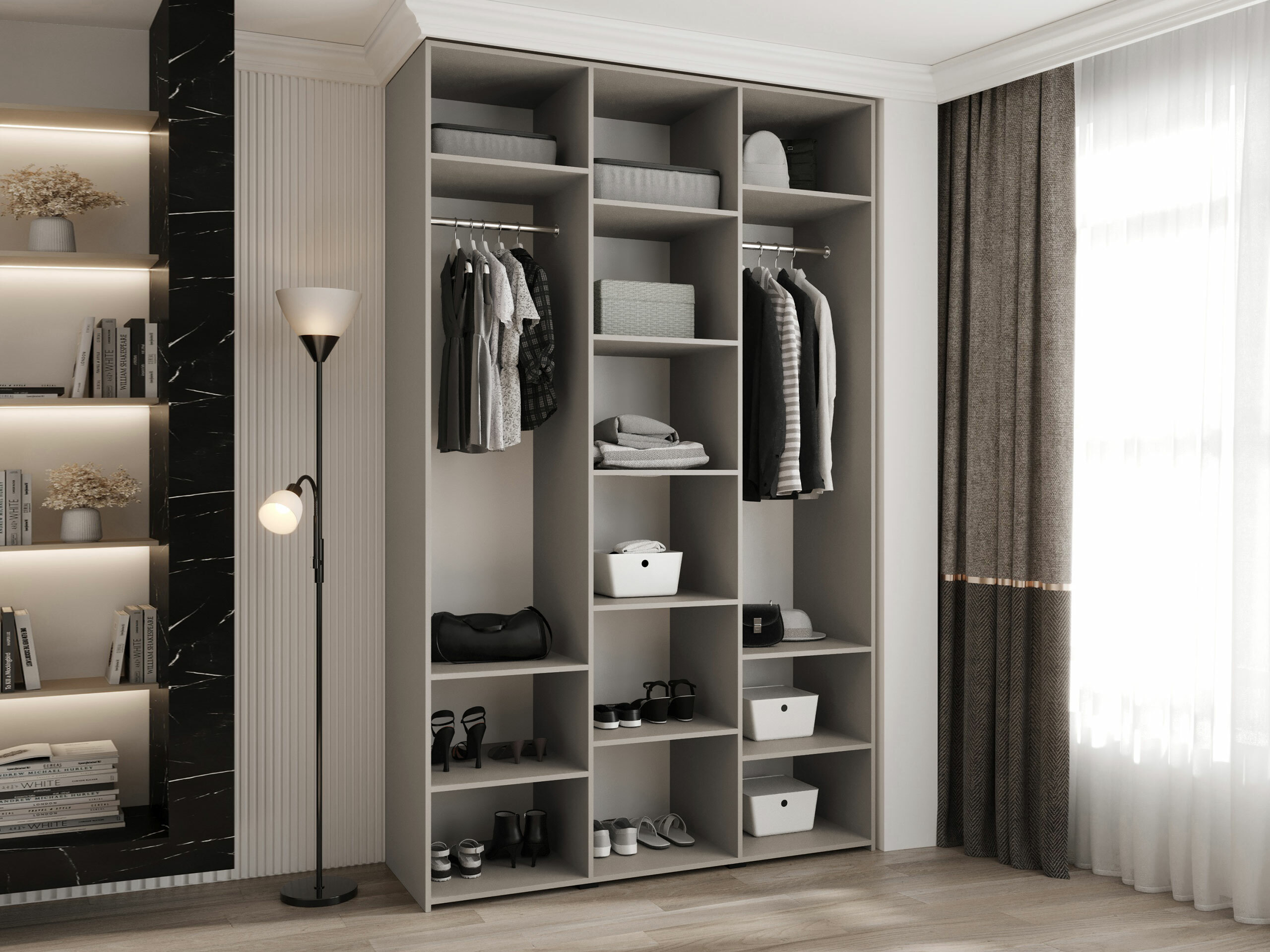 Kledingkast Hartford 544 (Wit)