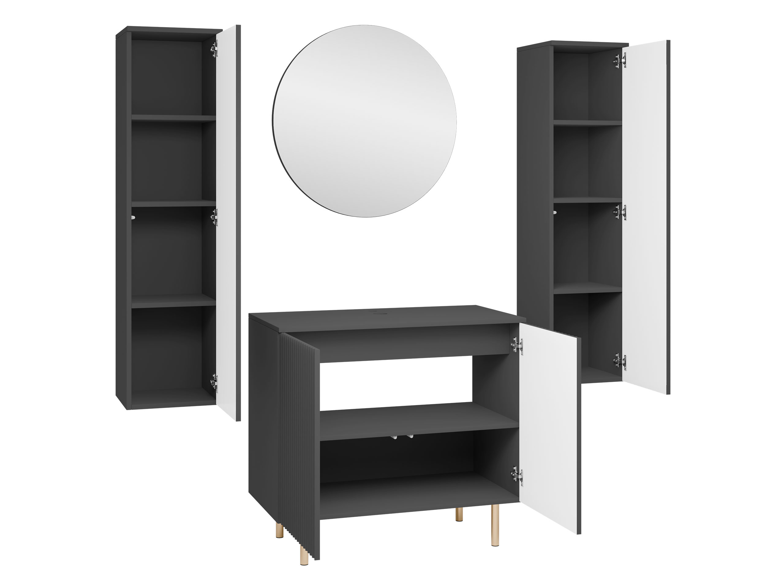 Badkamerset Virdomi 112 (Zwart)