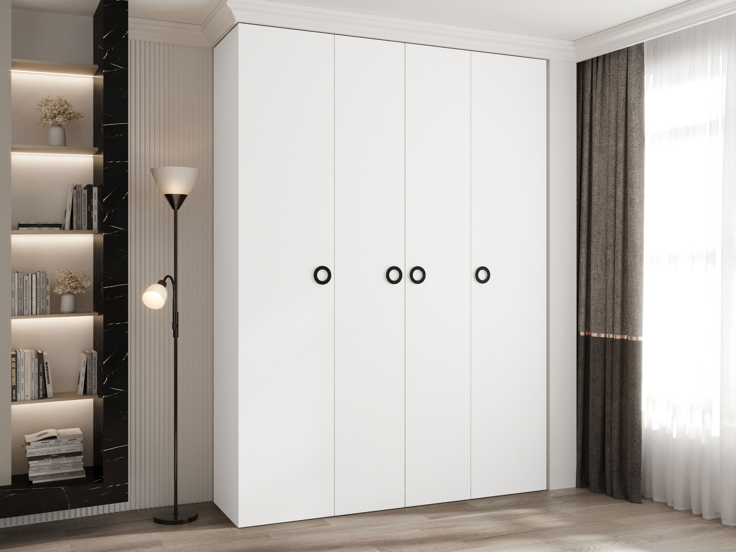 Kledingkast Hartford 554 (Wit)
