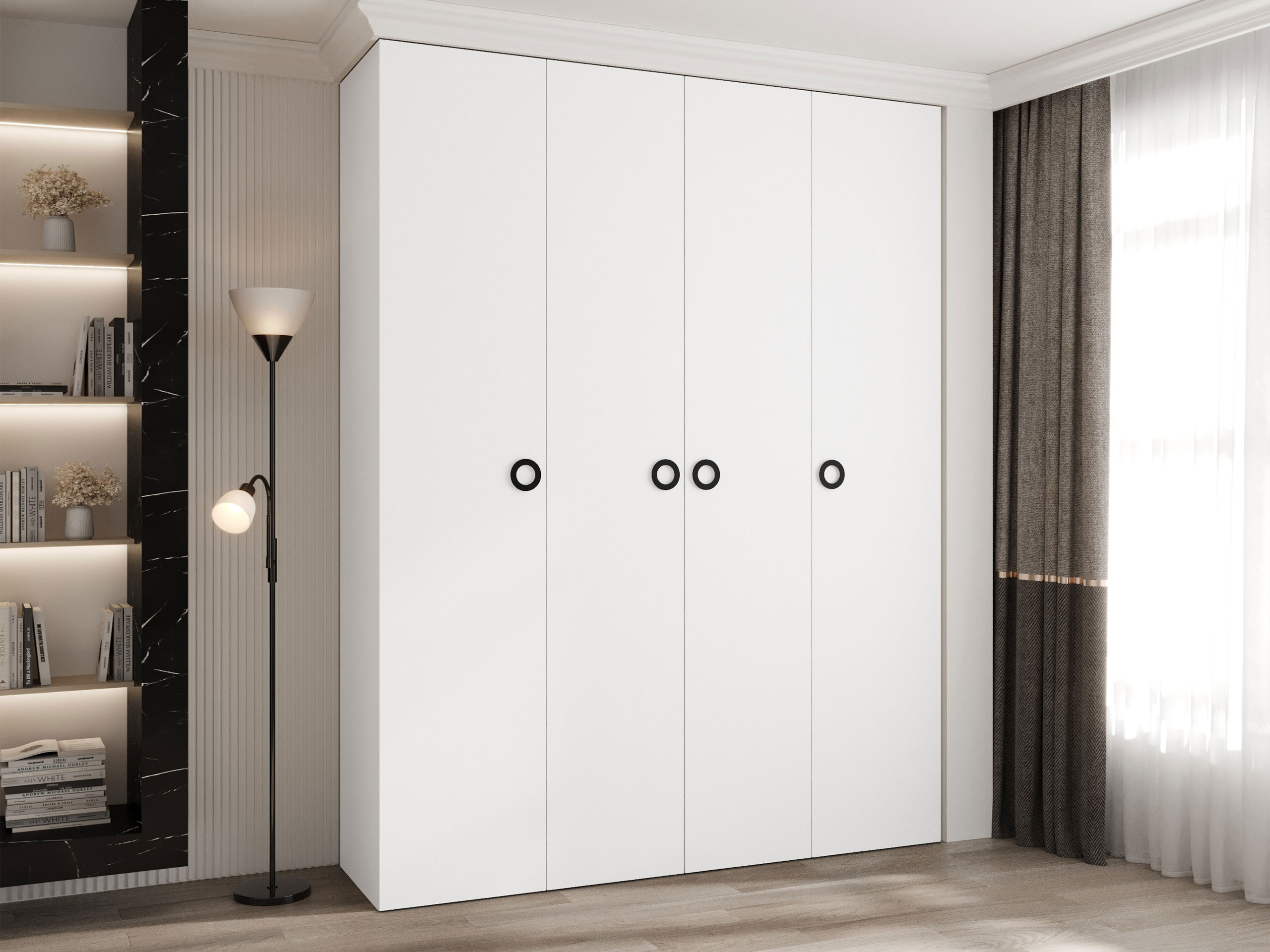 Kledingkast Hartford 554 (Wit)