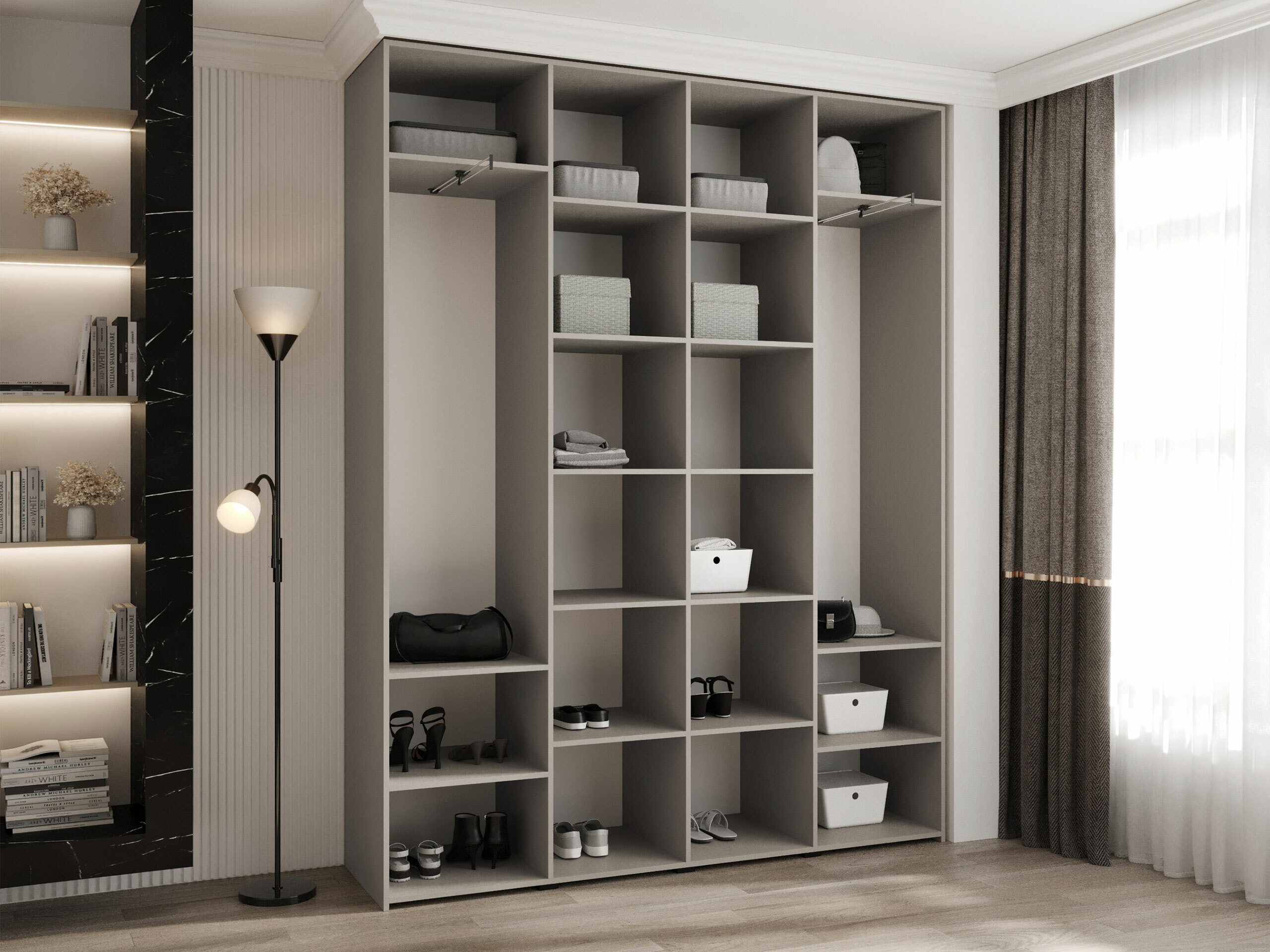 Kledingkast Hartford 554 (Wit)